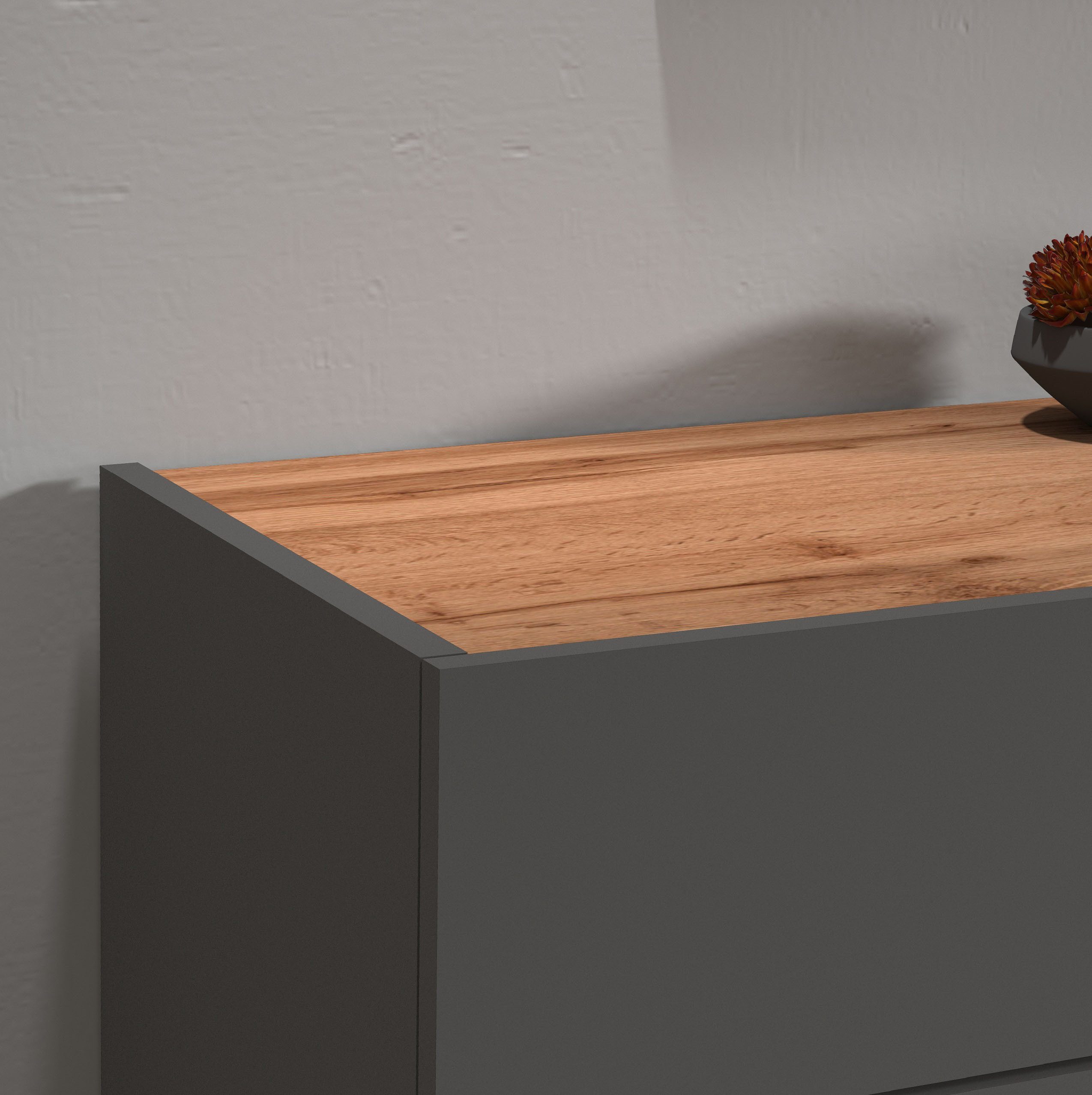 INOSIGN Dressoir Garda, Ladekast, Kast, Buffet 2 deuren, 1 lade, greeploos breedte 80,9 cm