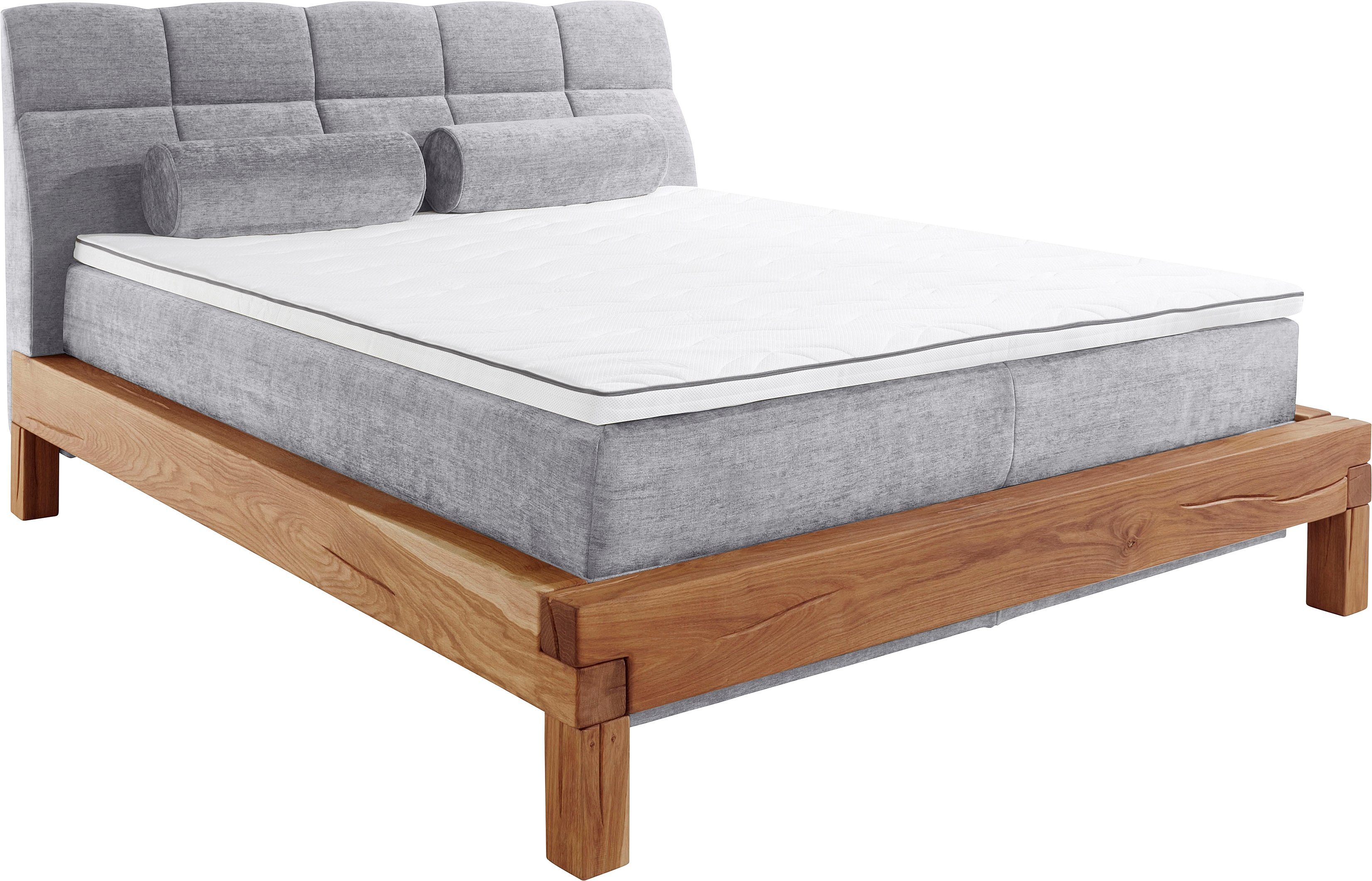 Home affaire Boxspring Villads Ligoppervlak: 160x200 cm van balkeiken, inside-boxspringonderbouw