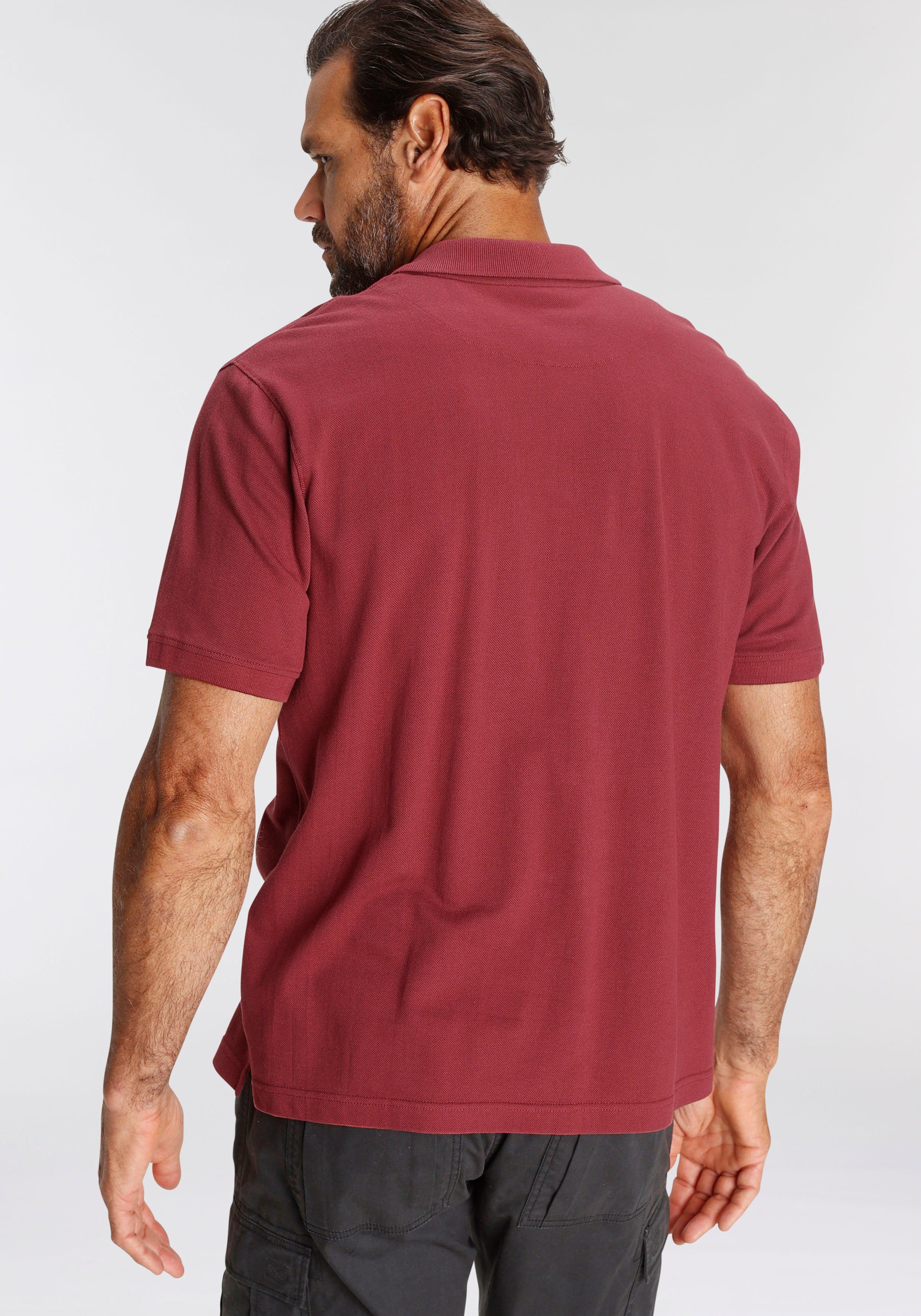Man's World Poloshirt Korte mouwen, losse pasvorm, effen