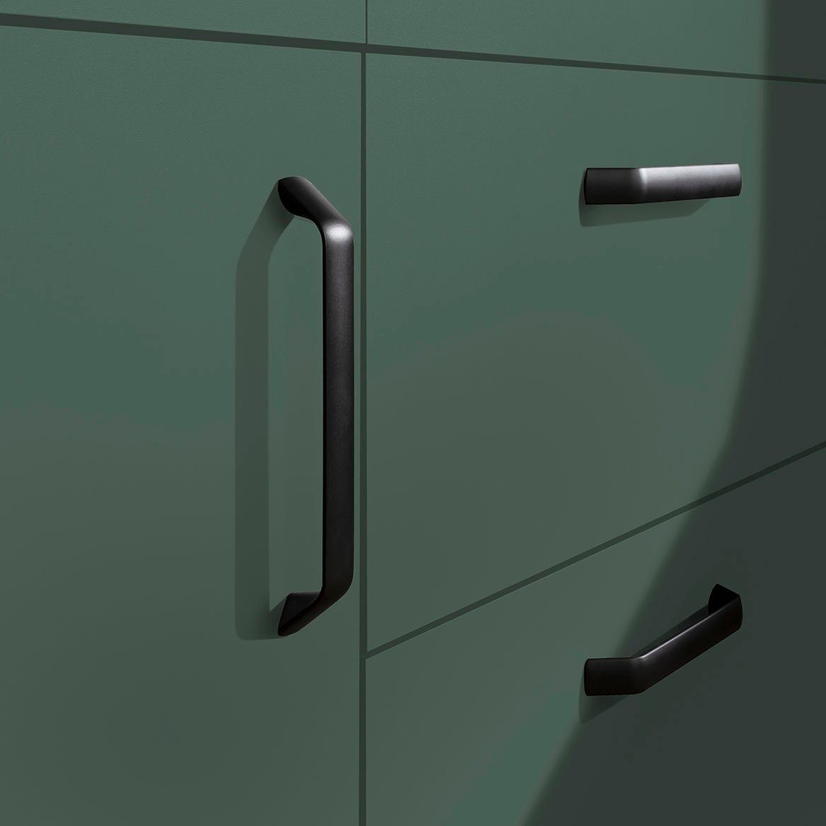wiho Küchen Keukenblok "Simi", met verstelbare voeten, breedte 280 cm, keuze met elektrische apparaten, soft-close functie in lades & uittrekken