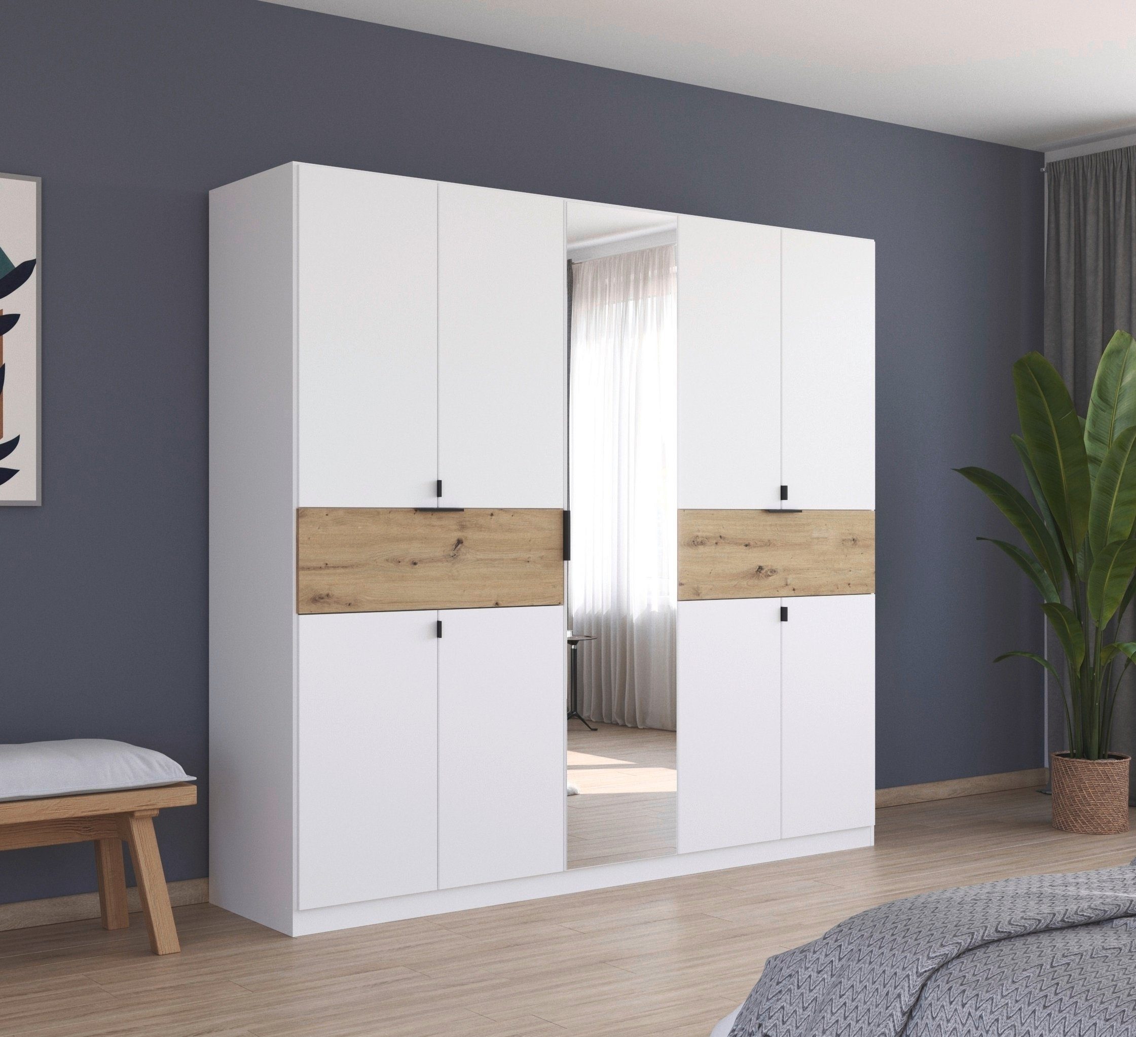 rauch Draaideurkast Kledingkast kast garderobe waskast TICAO met 2 ruime lades, veel opbergruimte made in germany