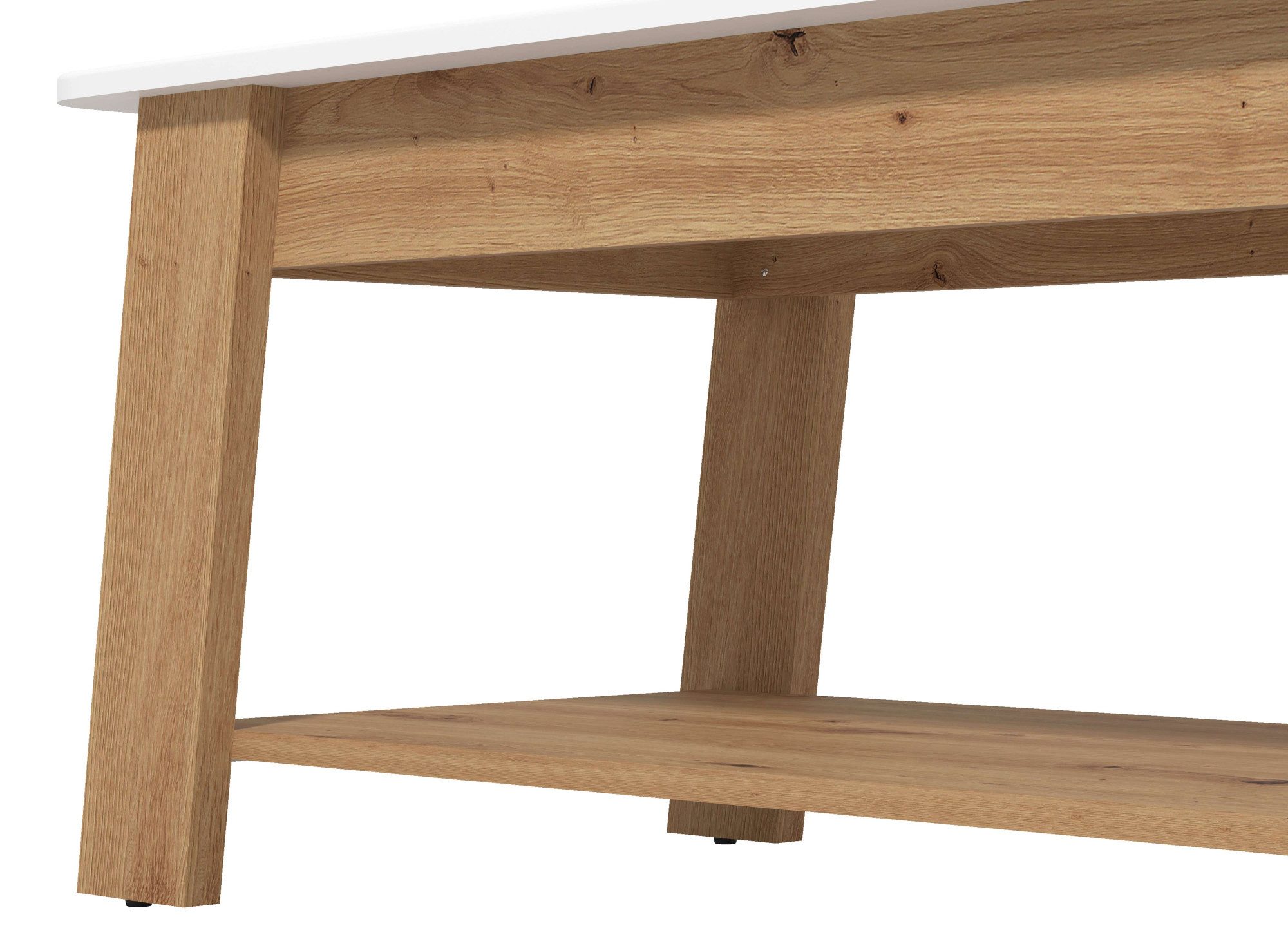 Home affaire Salontafel Piave salontafel, 101 cm, in trendy kleuren, modern met plank, rechthoekig, artisan eik, ideaal voor kleine ruimtes