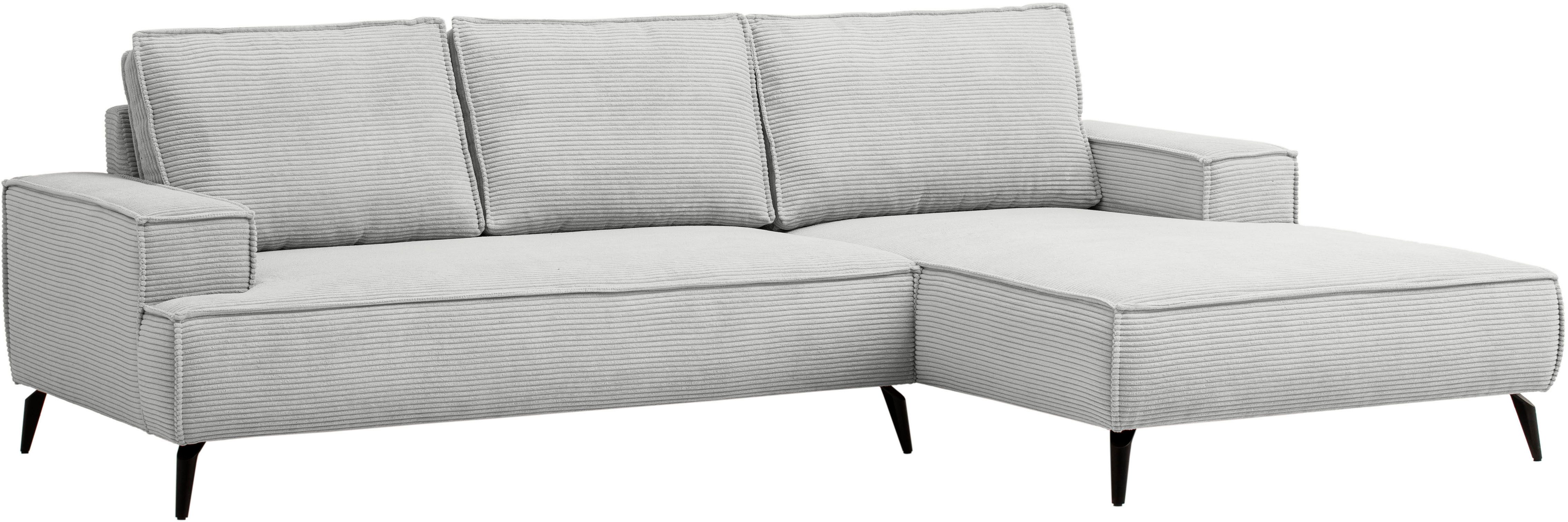 andas Zithoek TVINNU, Polsterecke L-Form, Schlaffunktion, met Hocker (set, 2-delig)