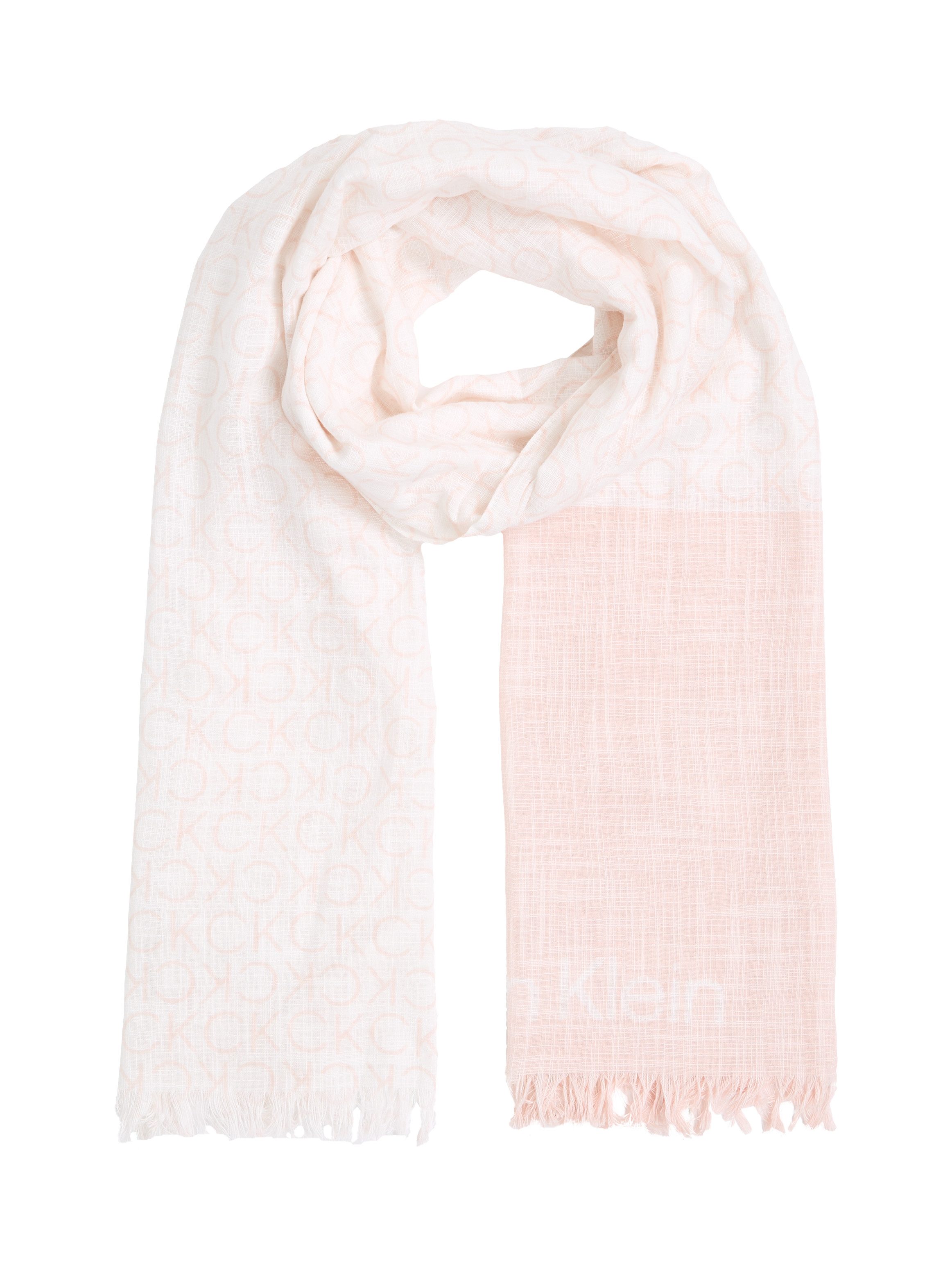 Calvin Klein Sjaal MONOGRAM COTTON GAUZE STOLE