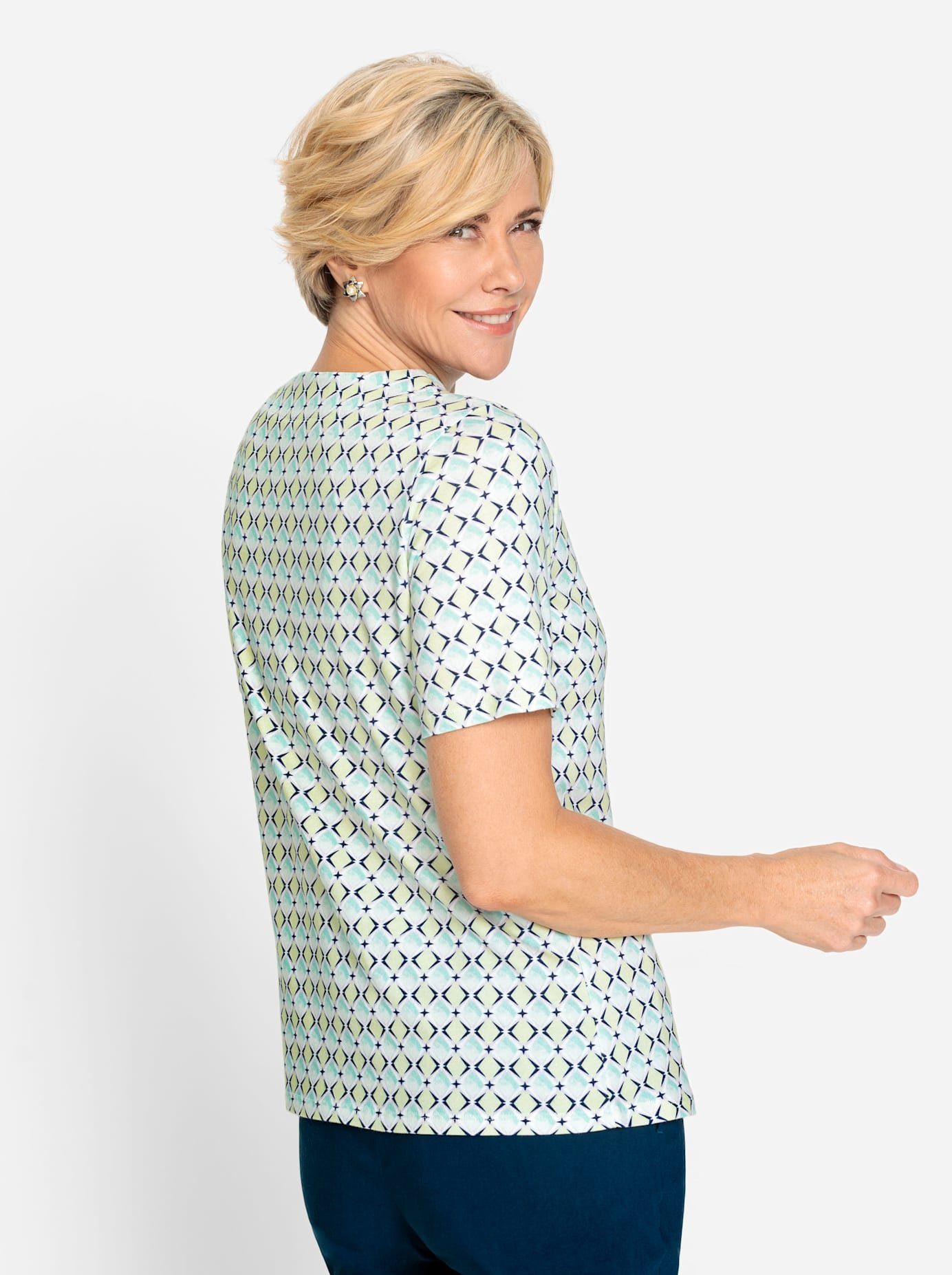 Classic Shirt met ronde hals Shirt (1-delig)