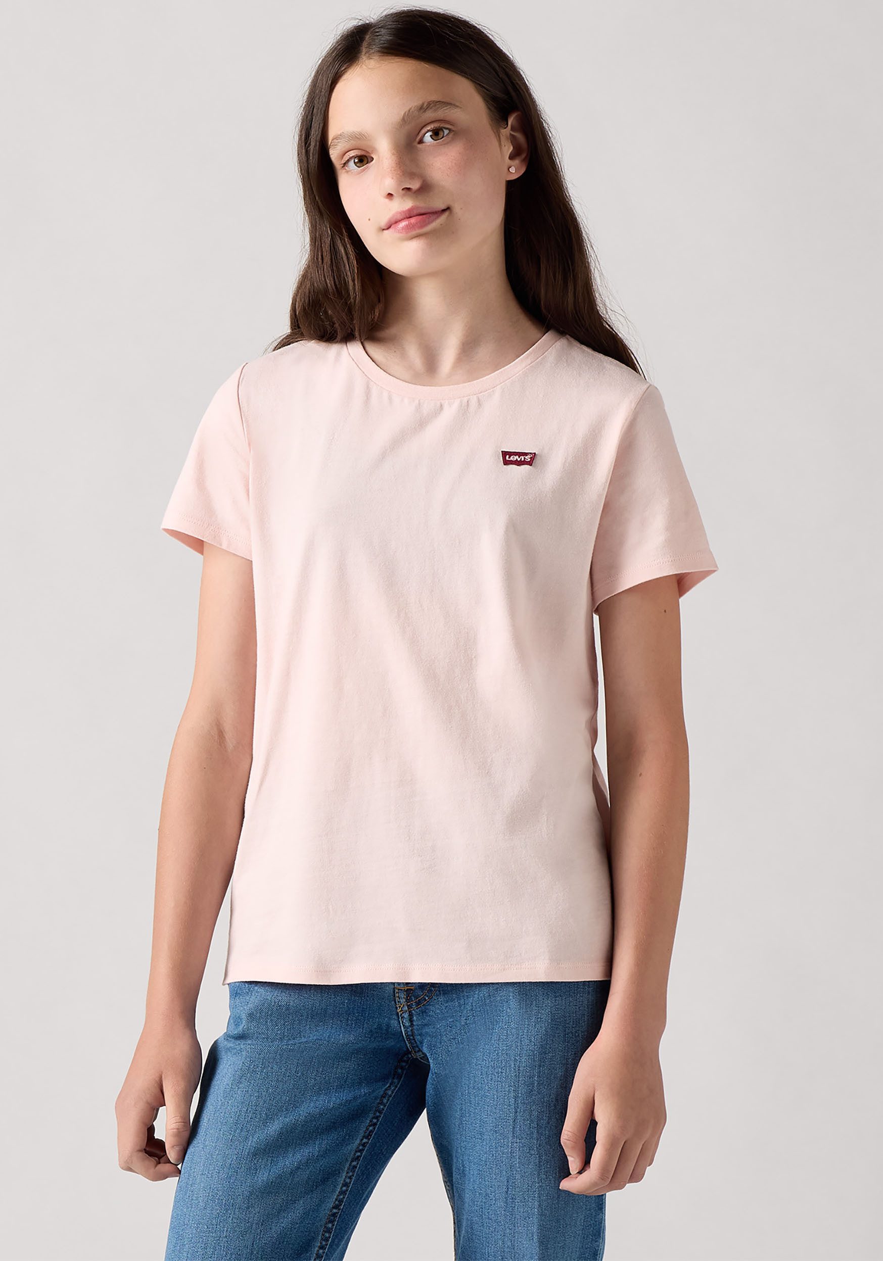 Levi's Kidswear T-shirt LVG BATWING CHEST HIT TEE meisjes t-shirts maat 4 (104) roze