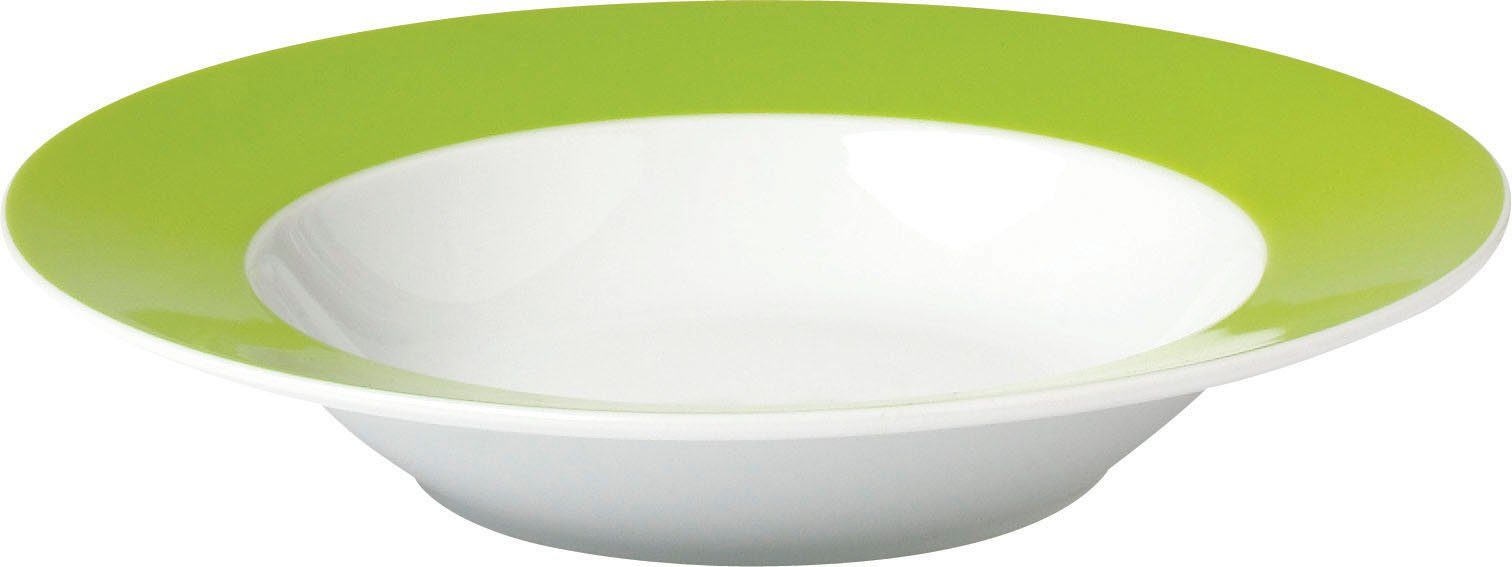 van Well Diep bord Vario Porselein, vaatwasmachine- en magnetronbestendig, Ø 21,5 cm (set, 6 stuks)