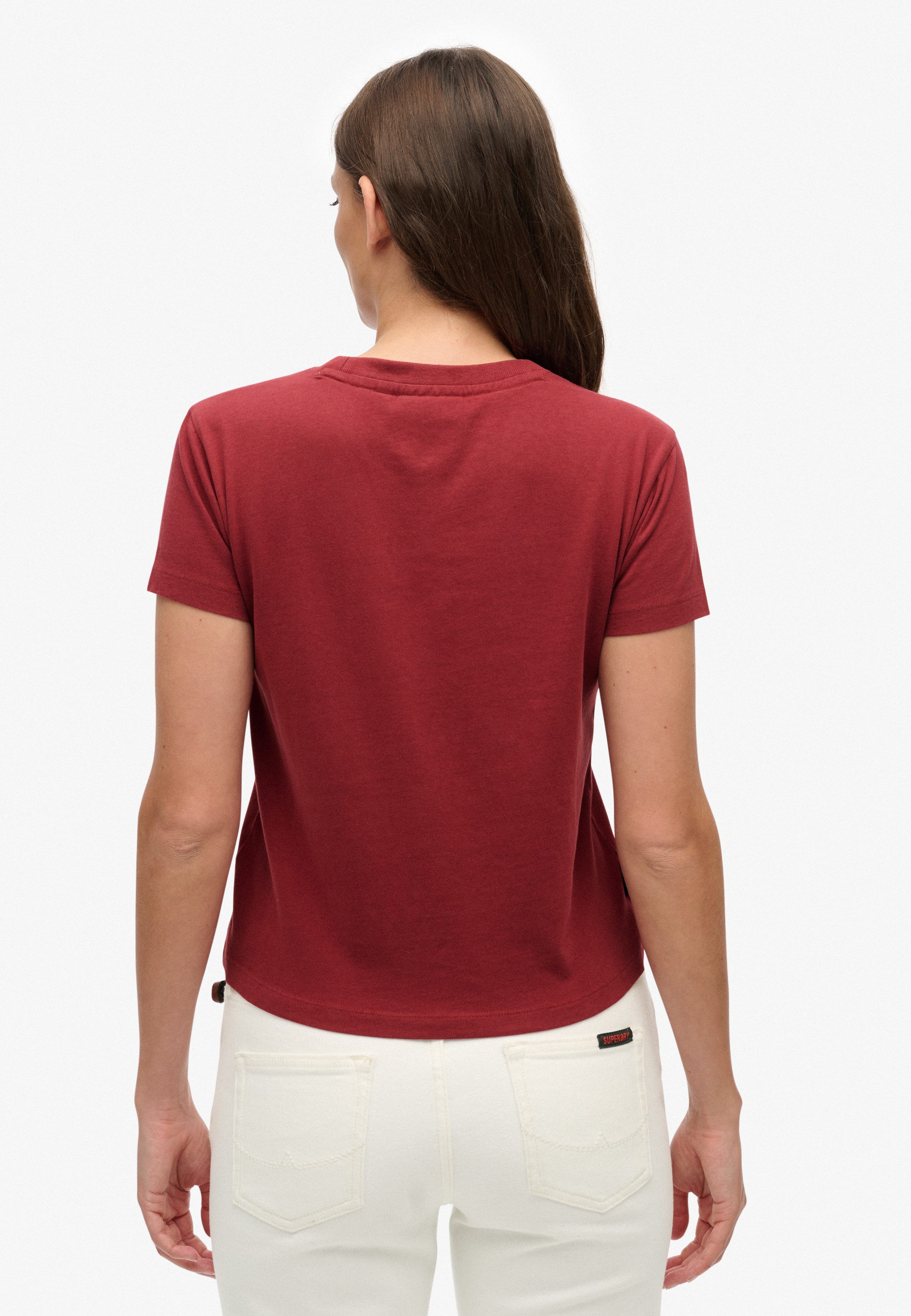Superdry Shirt met korte mouwen SU-ESSENTIAL LOGO 90'S T SHIRT aangenaam draagcomfort door bijzonder zachte haptiek