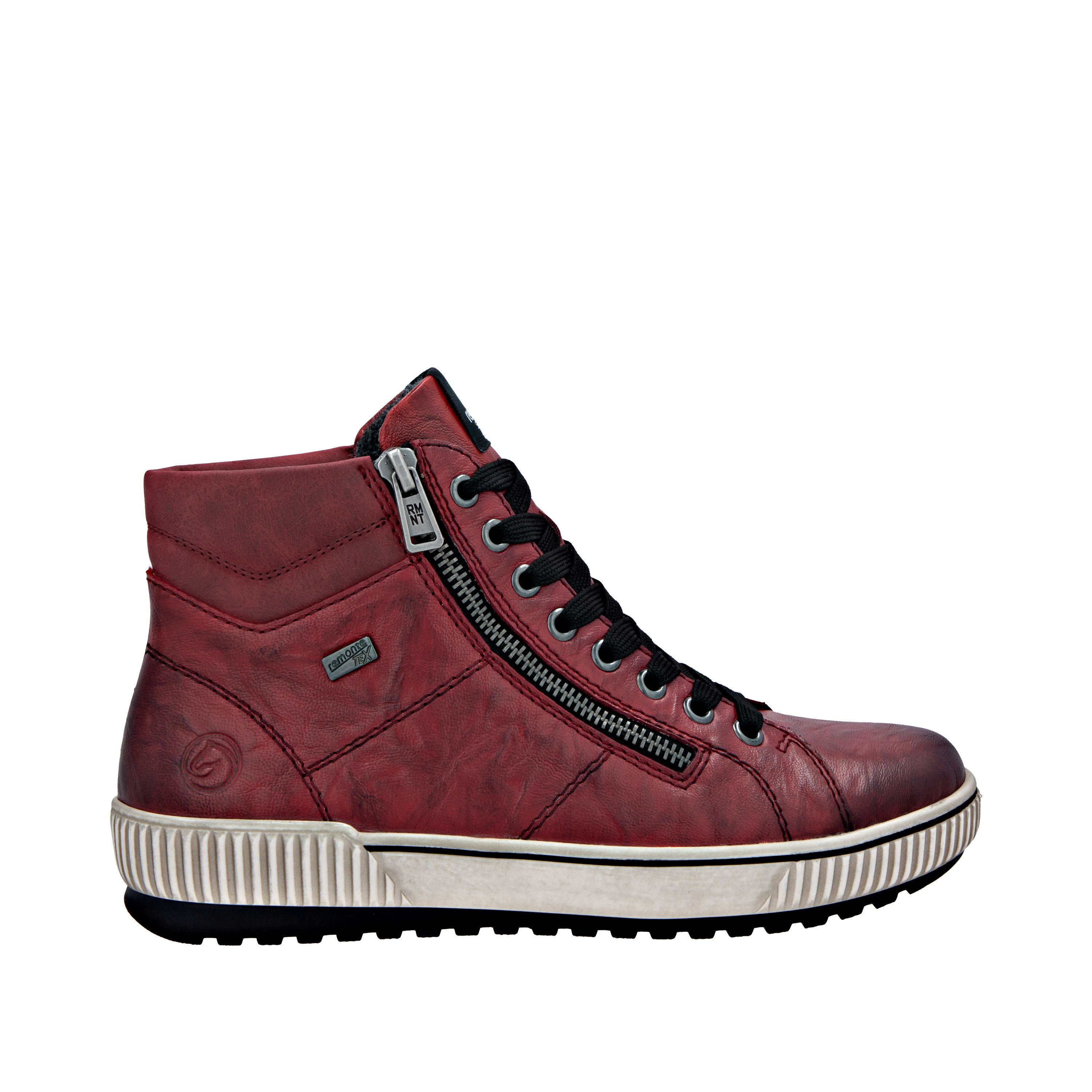Remonte Veterschoenen platform, lace-up ankle boots, boots in crash look