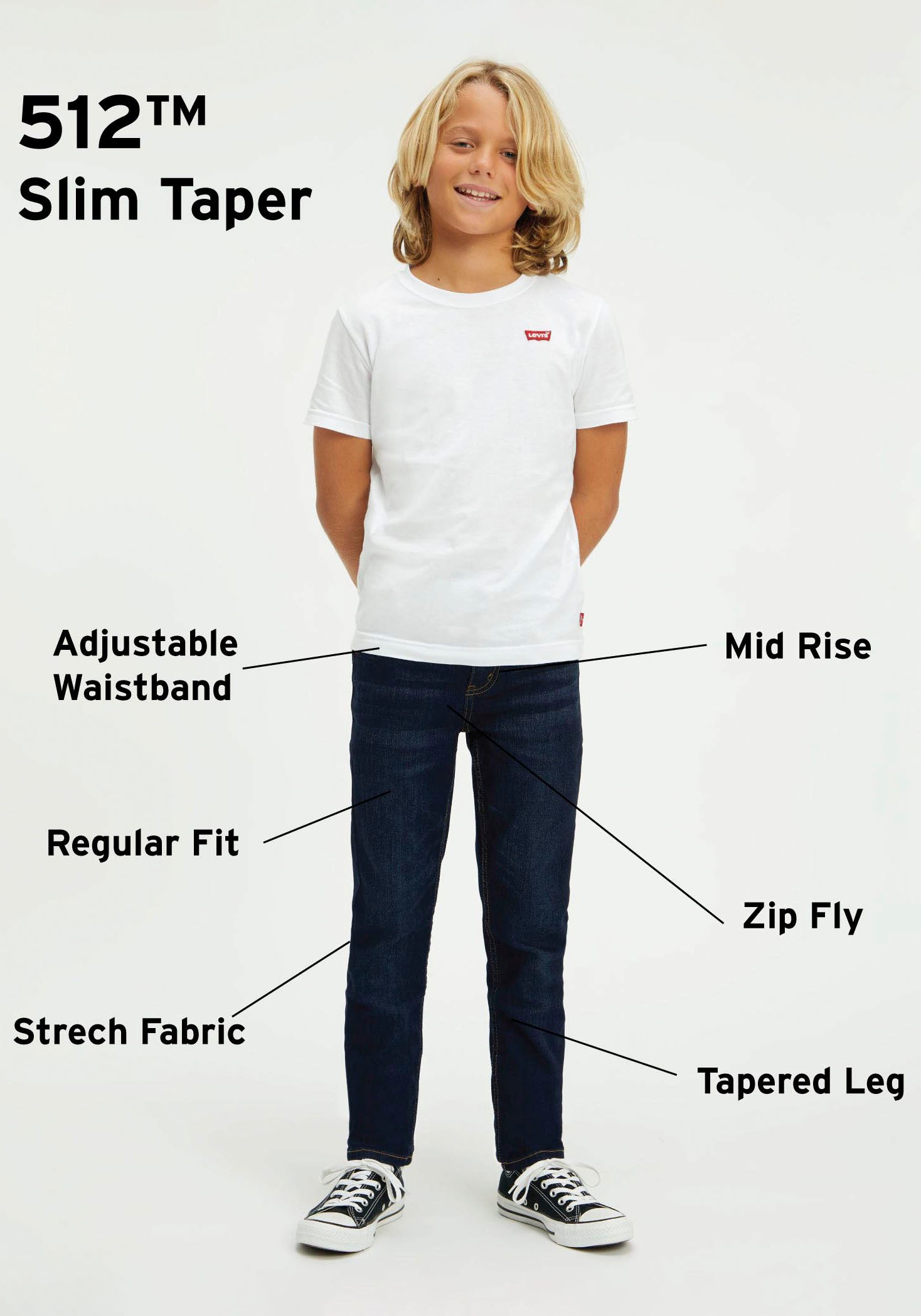 Levi's Kidswear Stretch jeans LVB 512 SLIM TAPER JEANS