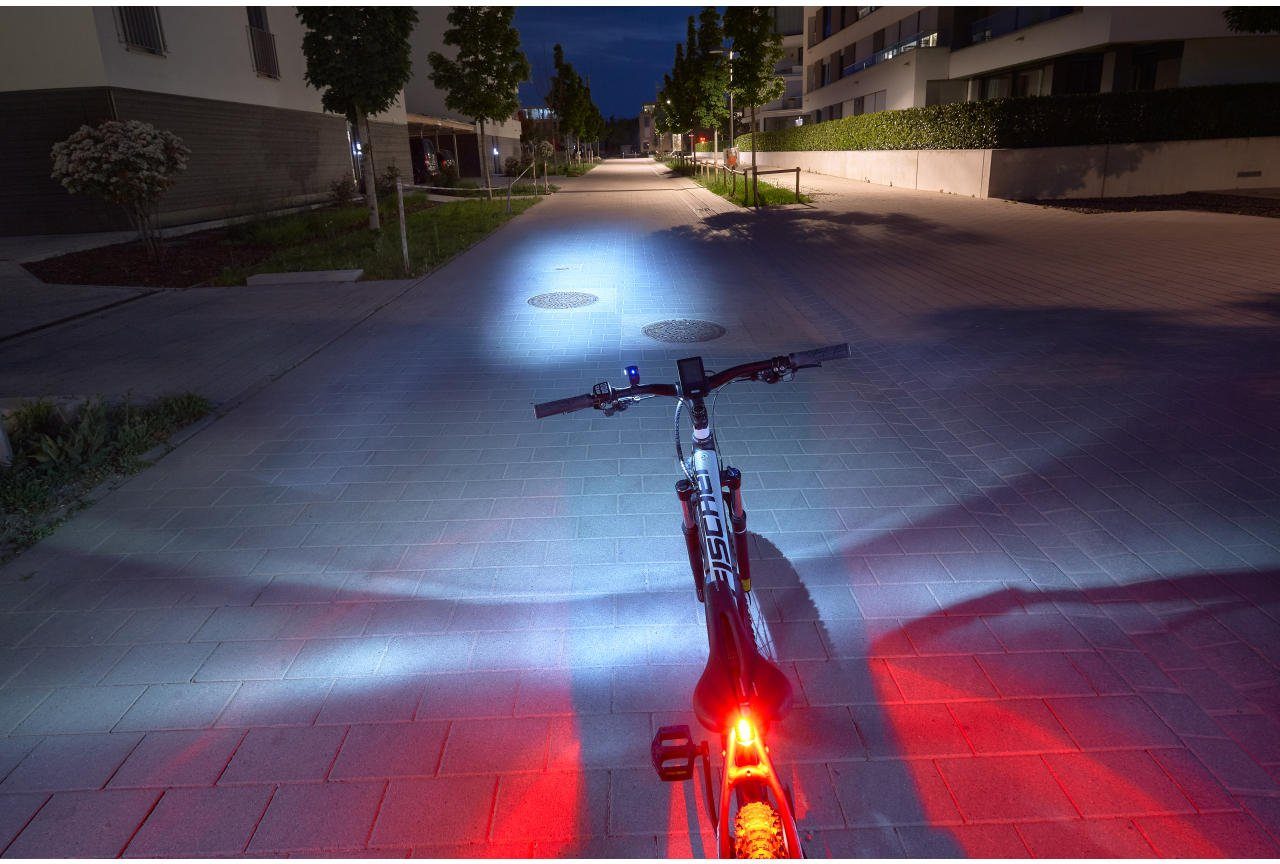 Fischer Fietsverlichting Visser led verlichtingsset met 360Â° vloerlamp (set, 3-delig)