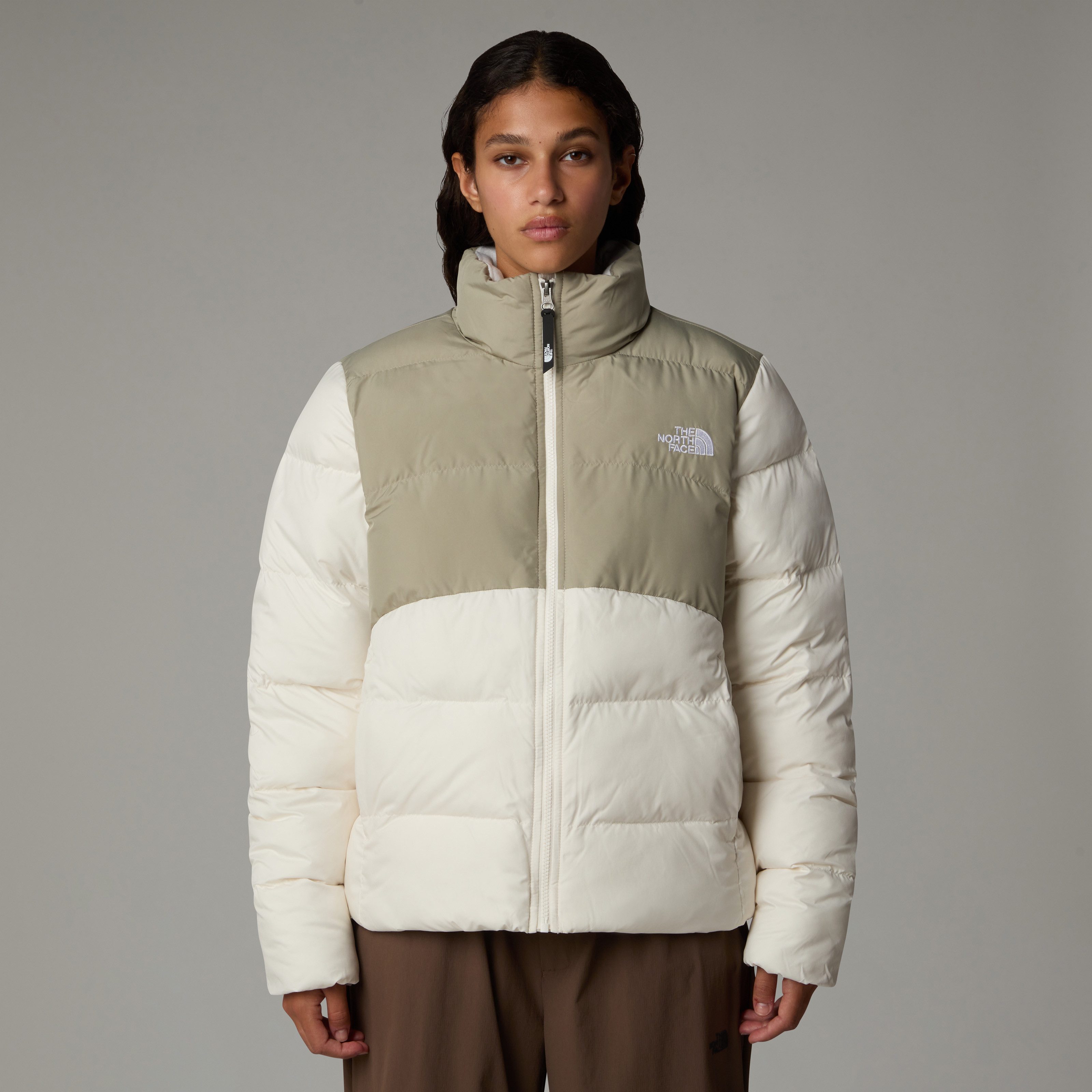 The North Face Gewatteerde jas Saikuru met geborduurd logo dames donsjassen maat M wit