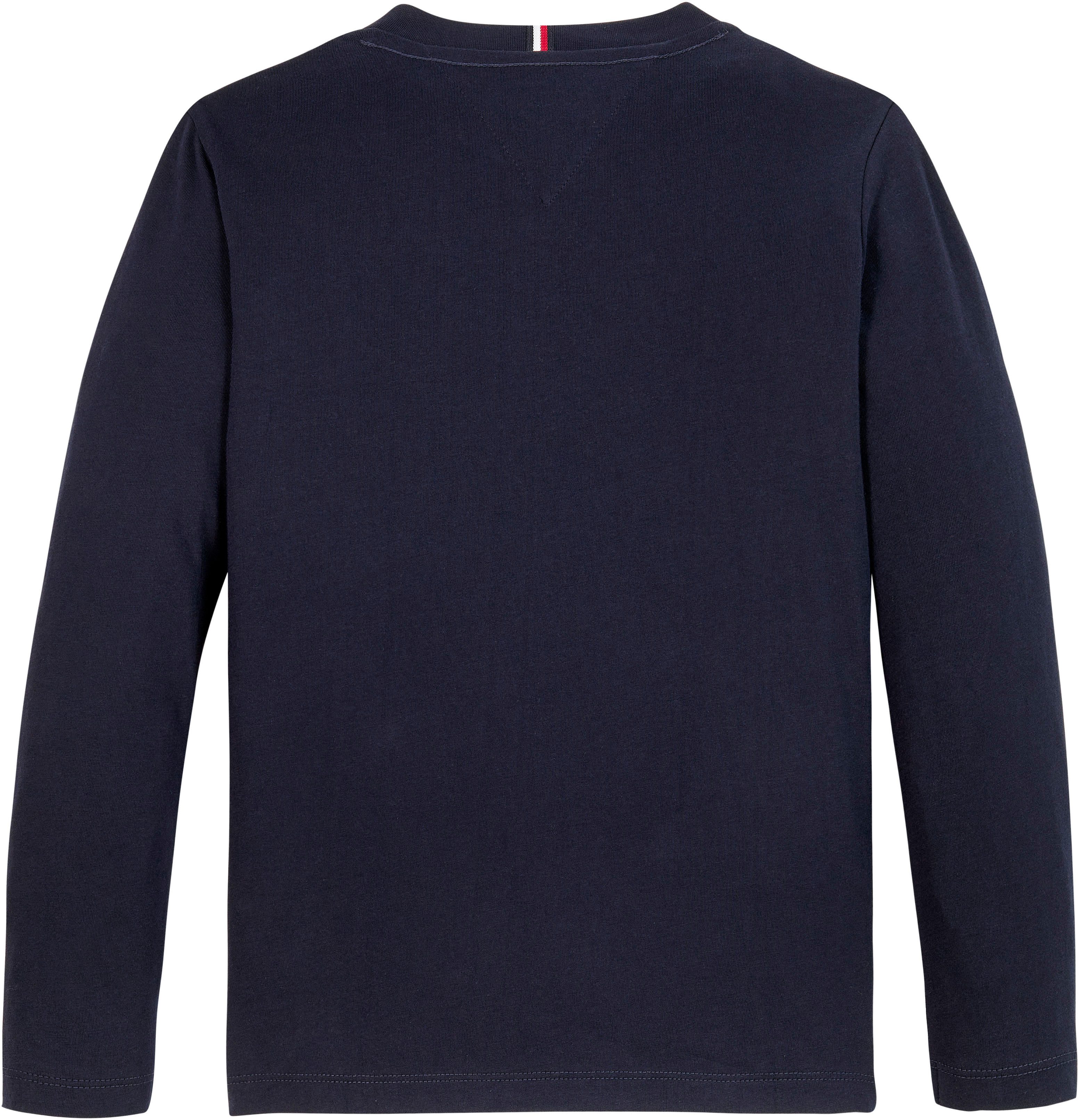 Tommy Hilfiger Shirt met lange mouwen MONOTYPE FLOCK REGULAR TEE LS Kinderen tot 16 jaar met logo-opdruk