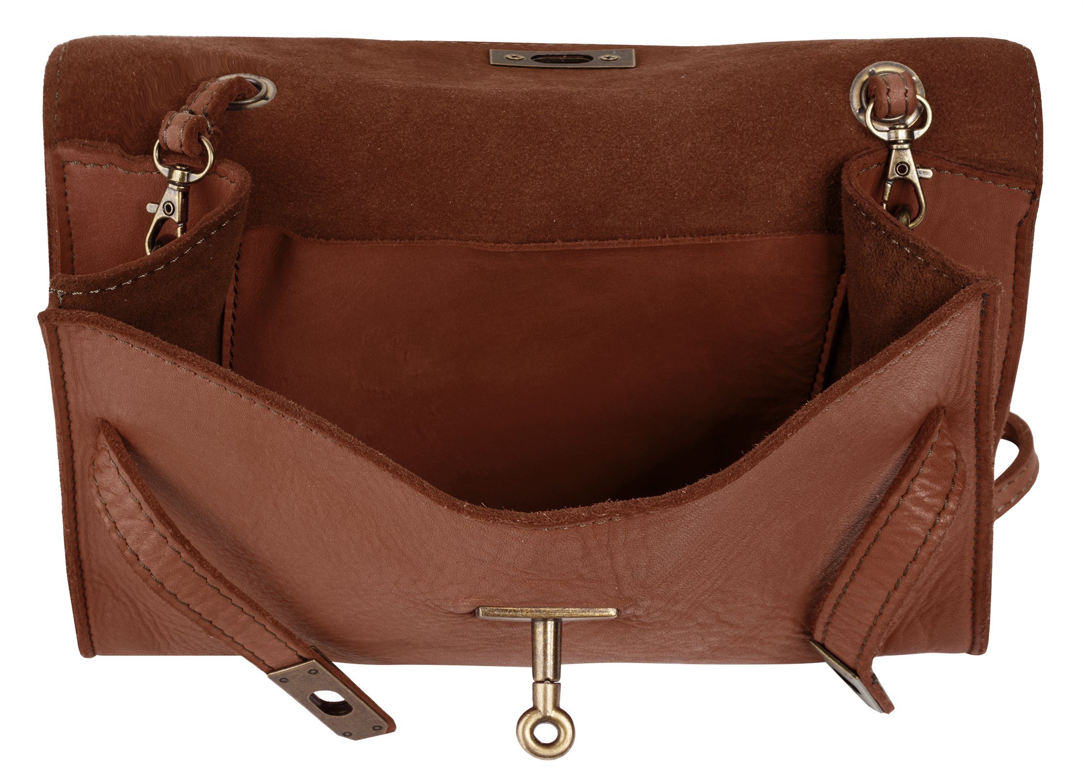 Samantha Look Schoudertas echt leer, made in italy