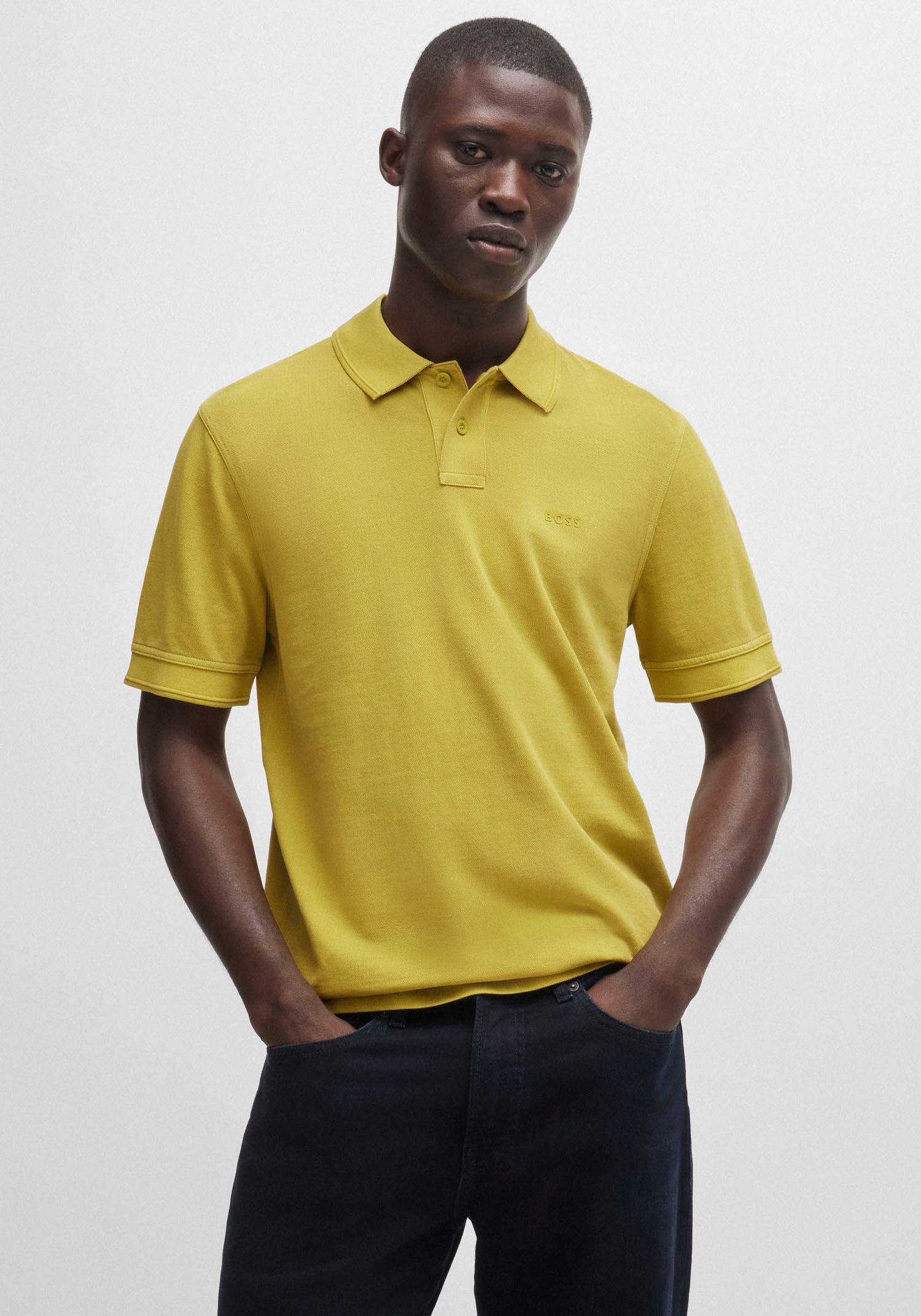 Boss Orange Poloshirt Prime met een polokraag