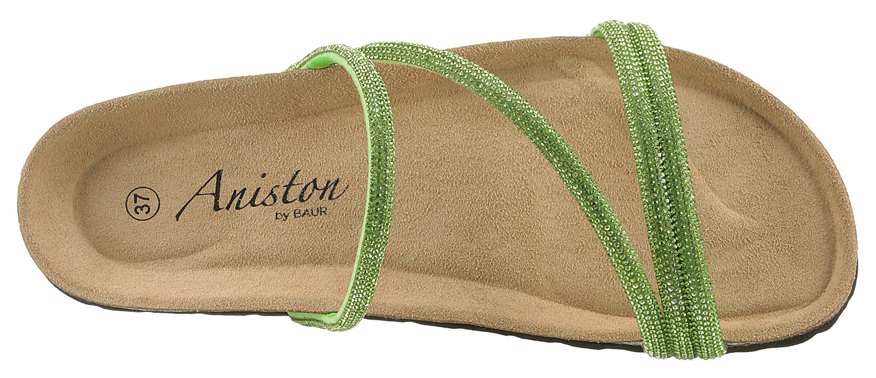 Aniston SHOES Slippers , zomerschoen, strandschoen, glitterstenen - nieuwe collectie