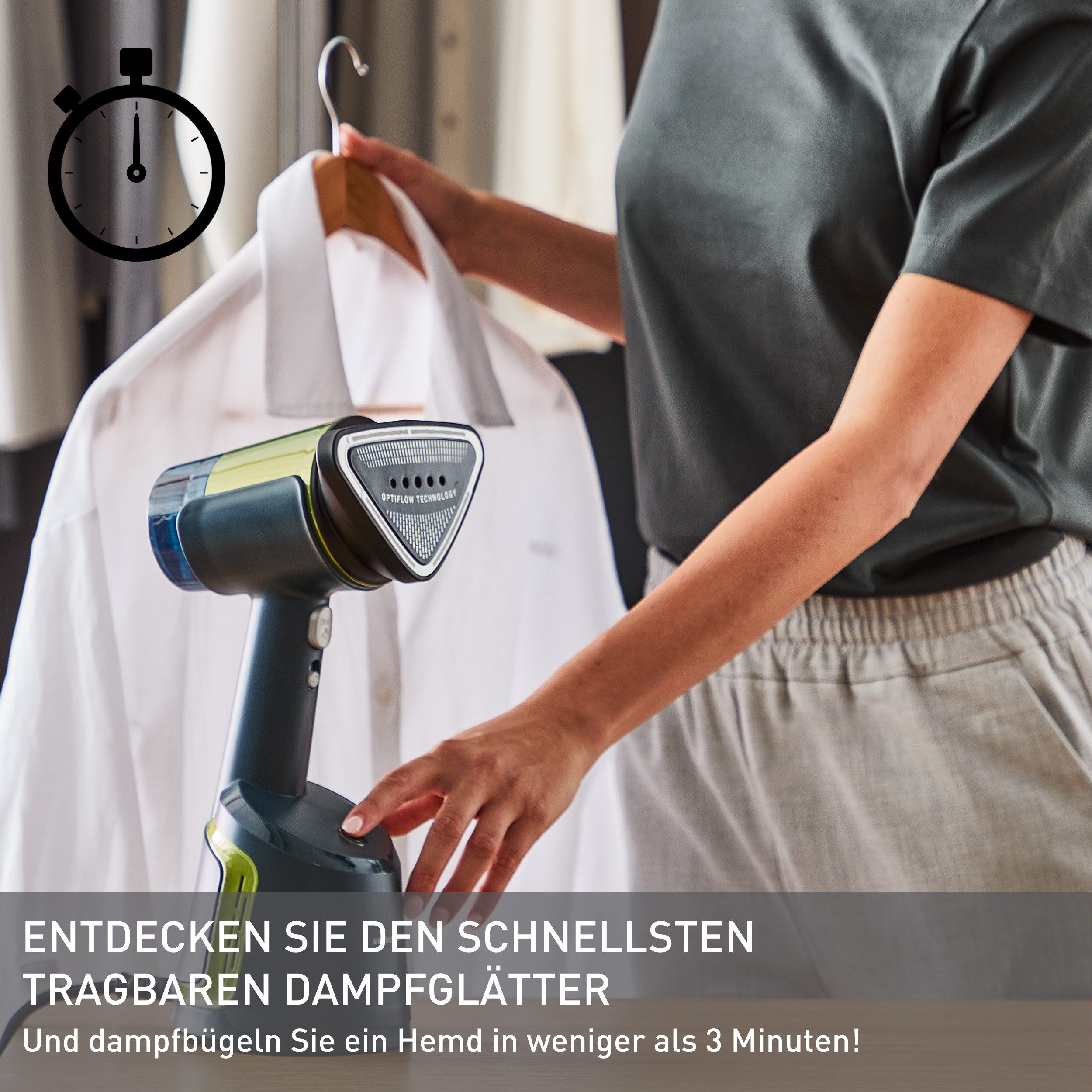 Tefal Stoomborstel DT9810 AeroSteam, stoomborstel met keramische strijkzool, 3 standen