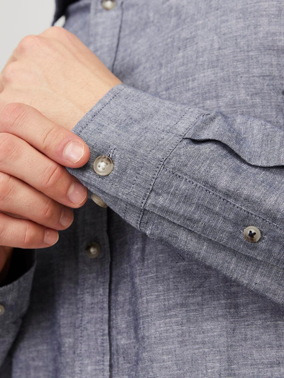 Jack & Jones Overhemd met lange mouwen JJESUMMER LINEN BLEND SHIRT LS SN