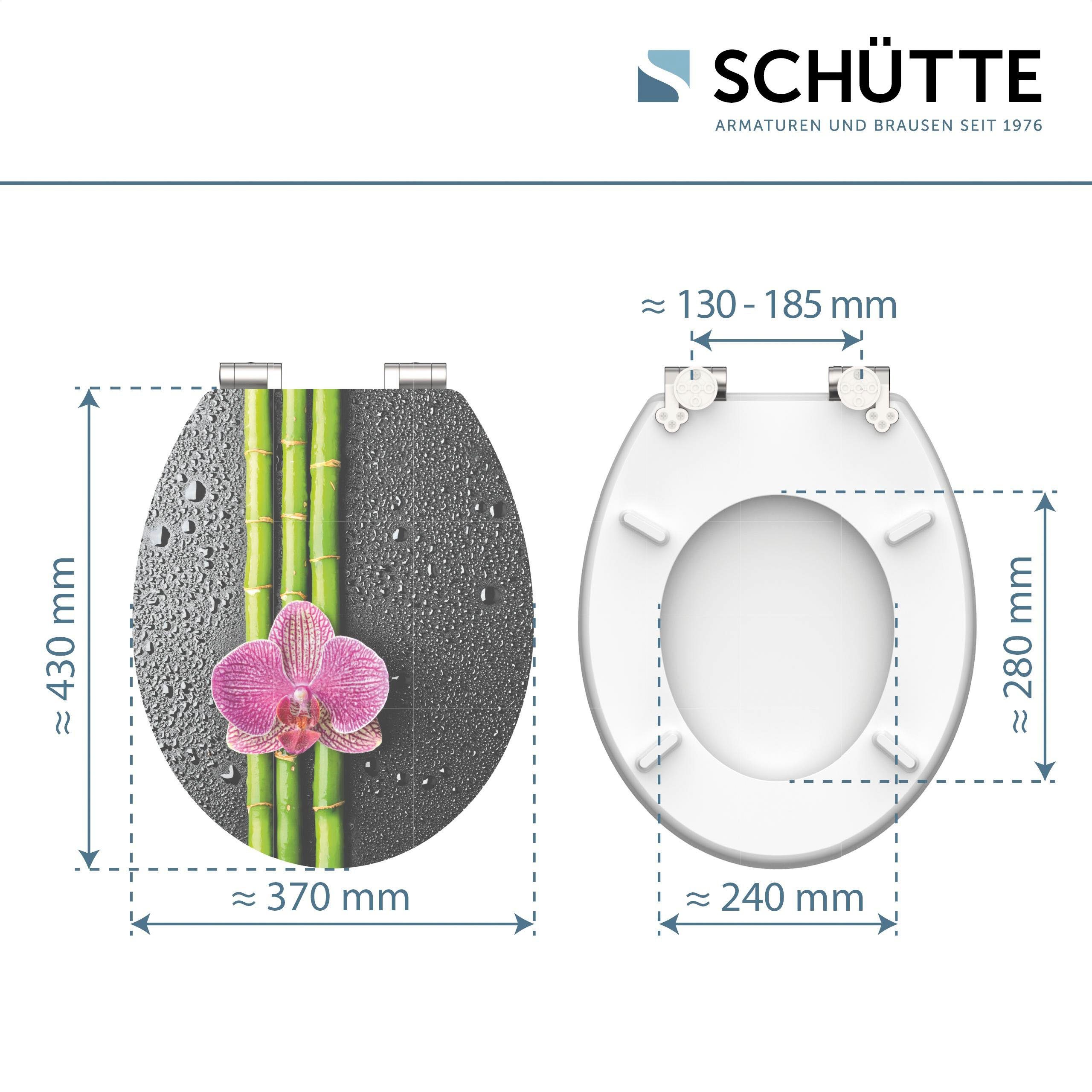 Schütte Toiletzitting Asia High gloss met houten mdf-kern, met softclosemechanisme