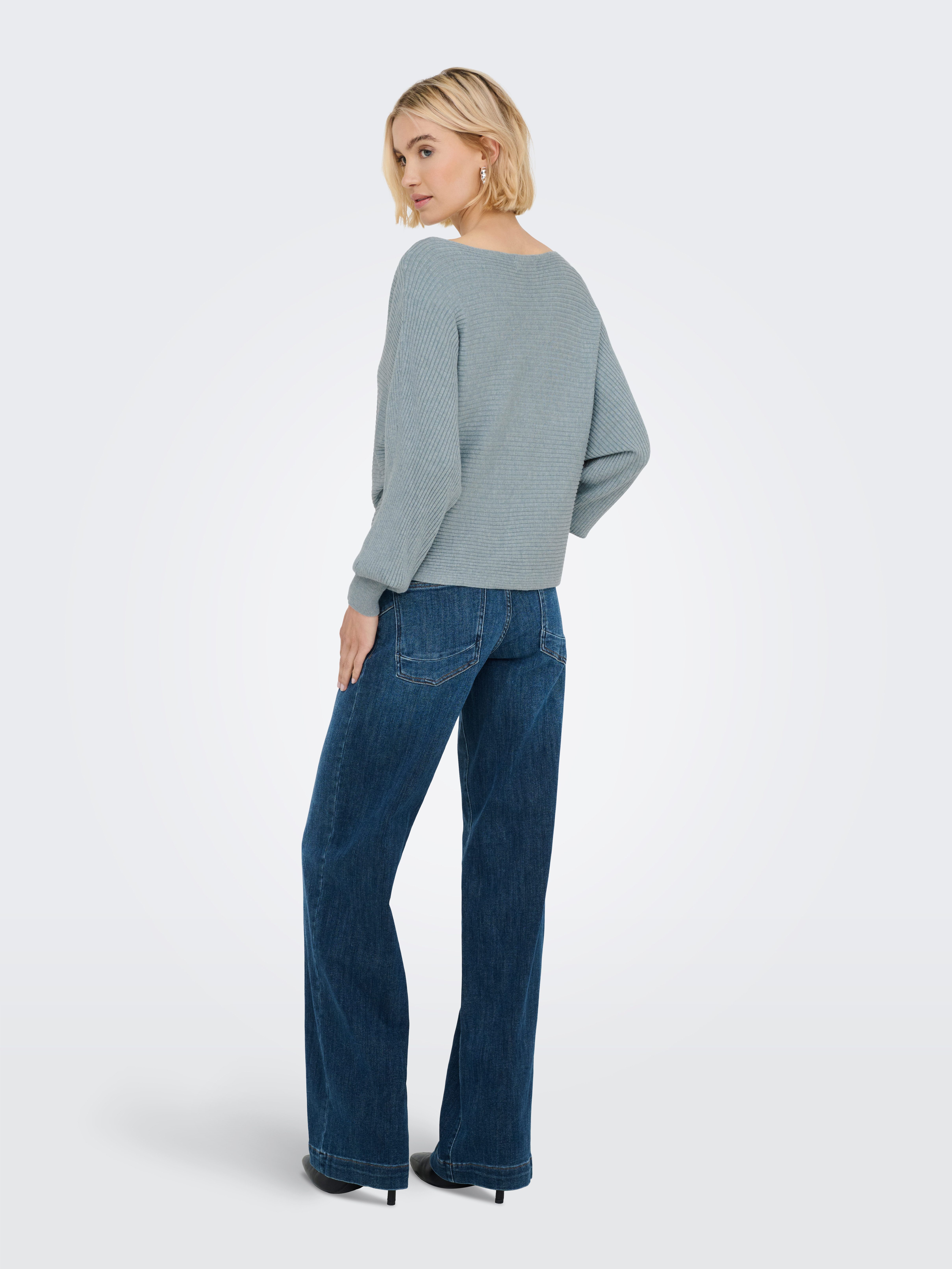 Only Gebreide trui ONLADALINE L/S SHORT PULLO KNT NOOS