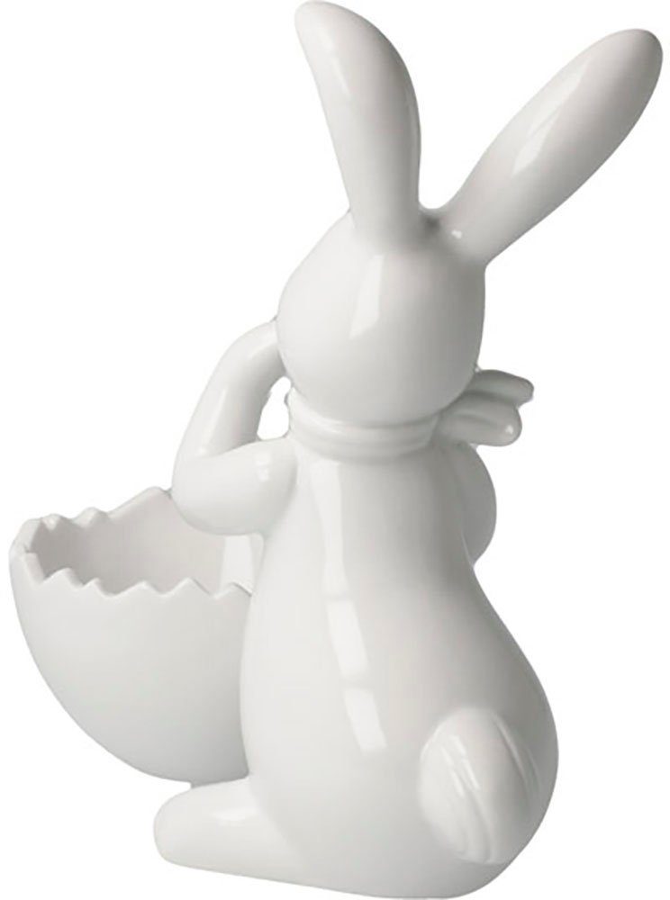 Goebel Paashaas Figuur Haas met schaal Sneeuwwitje - Schattig Meisje Osterfiguur, decoratieve figuur, Pasen, Pasen decoratie (1 stuk)