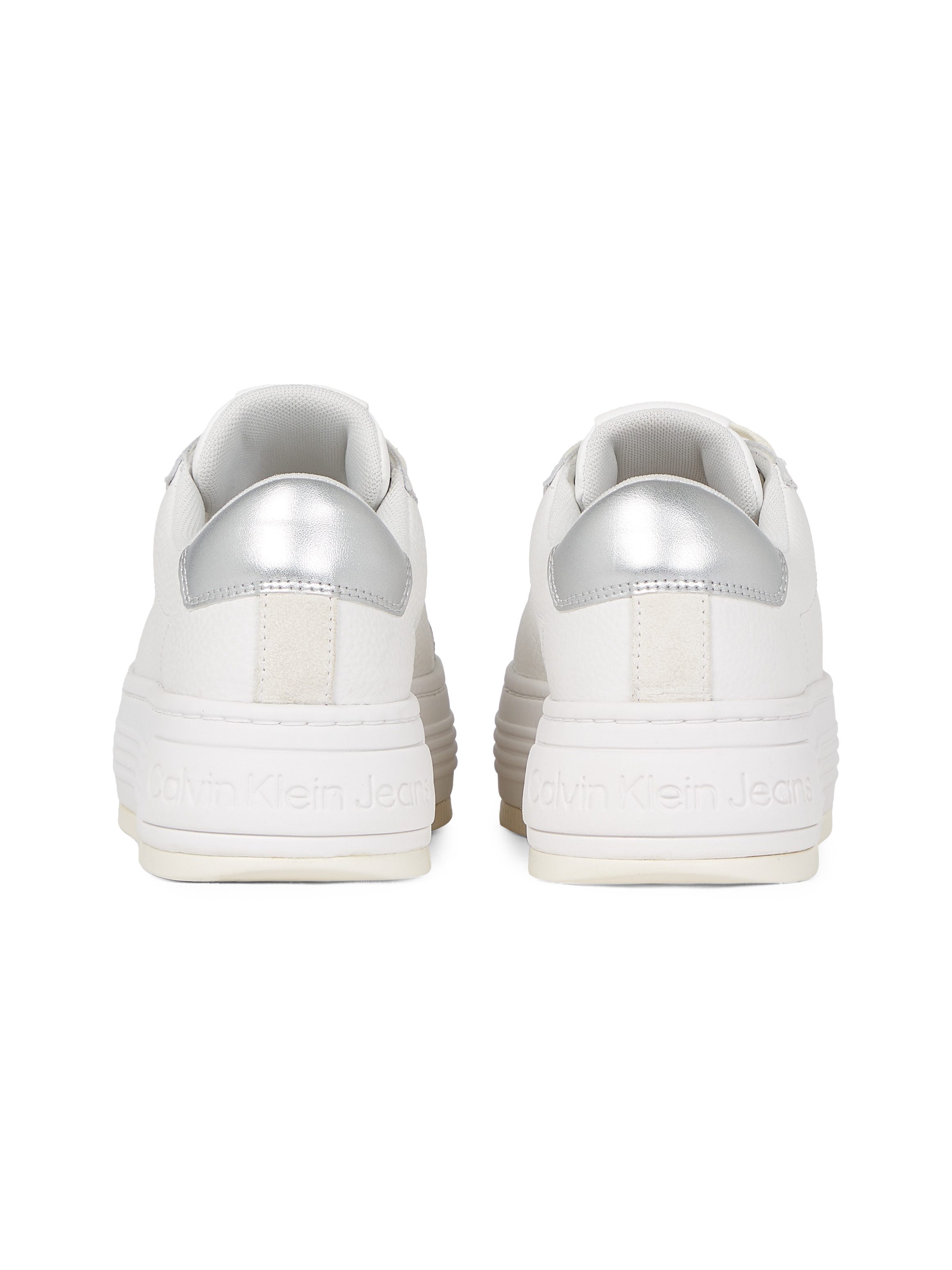 Calvin Klein Plateausneakers BOLD FLATF LOW MIX OHB veterschoenen, lage schoen, vrijetijdsschoen met hielcontrast