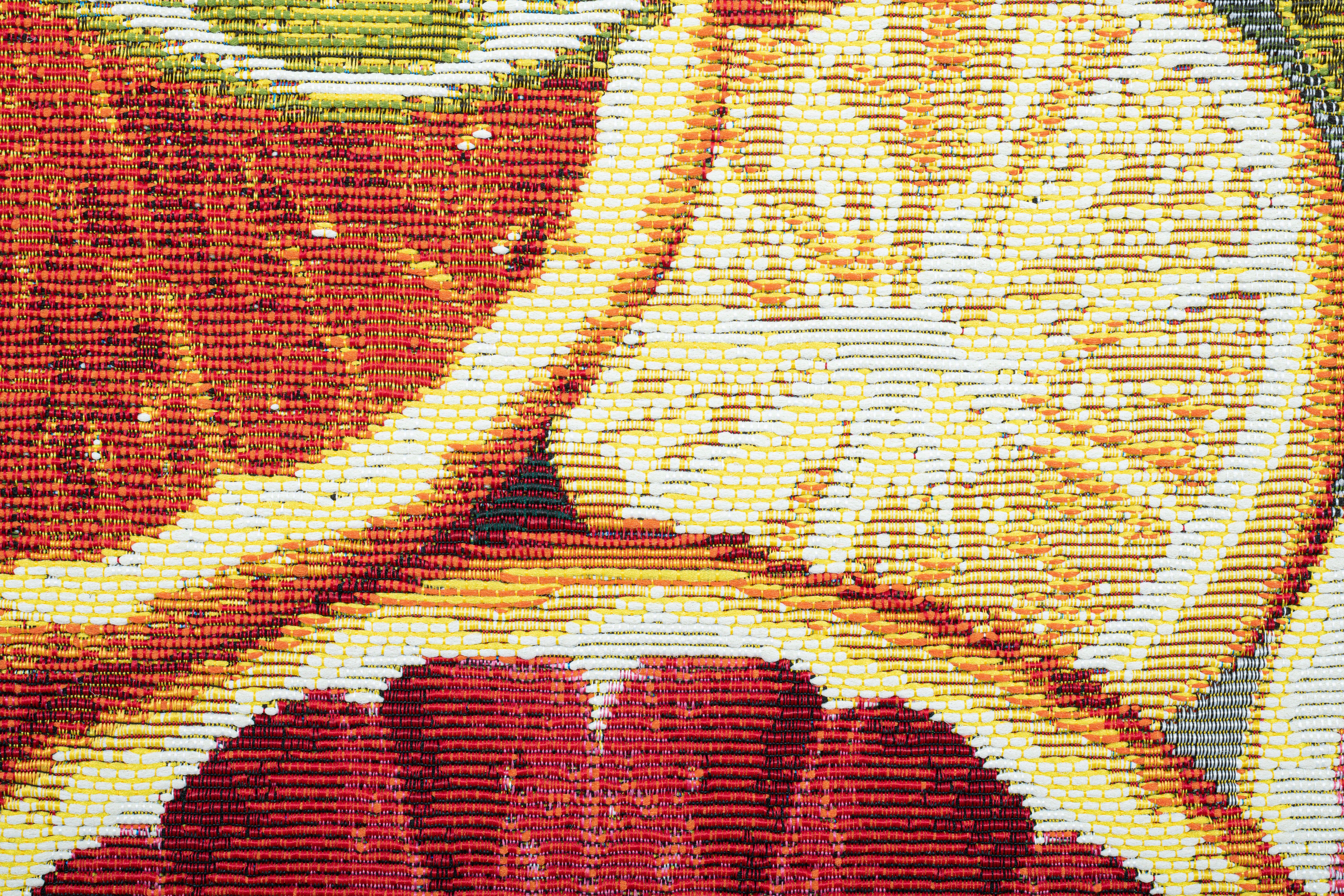 Sansibar Vloerkleed Rantum Beach 003 Vlakweefsel, modern zomerontwerp, geschikt voor binnen- en buitengebruik