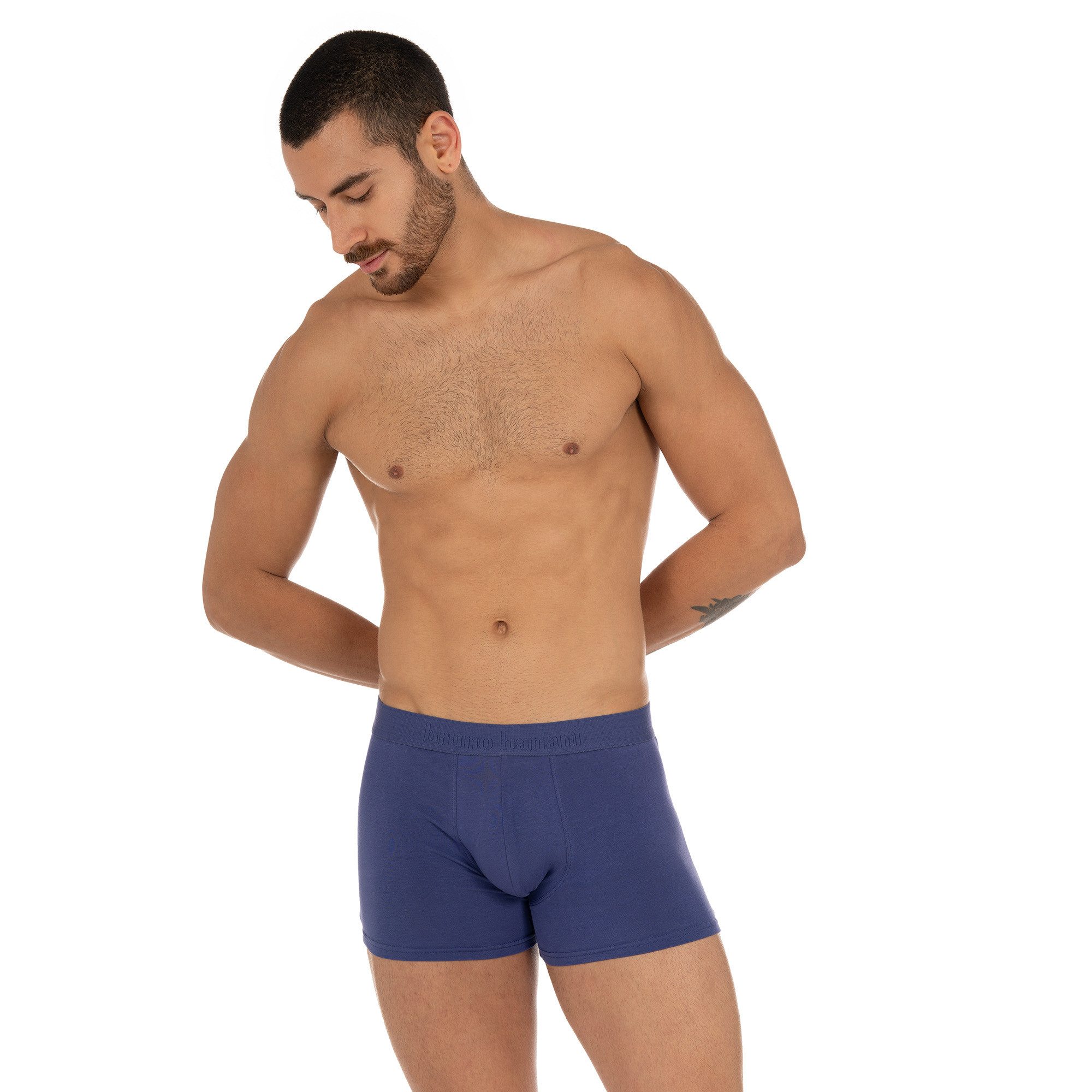 Bruno Banani Boxershort Flowing met contrastkleurige boorden (Set van 2)