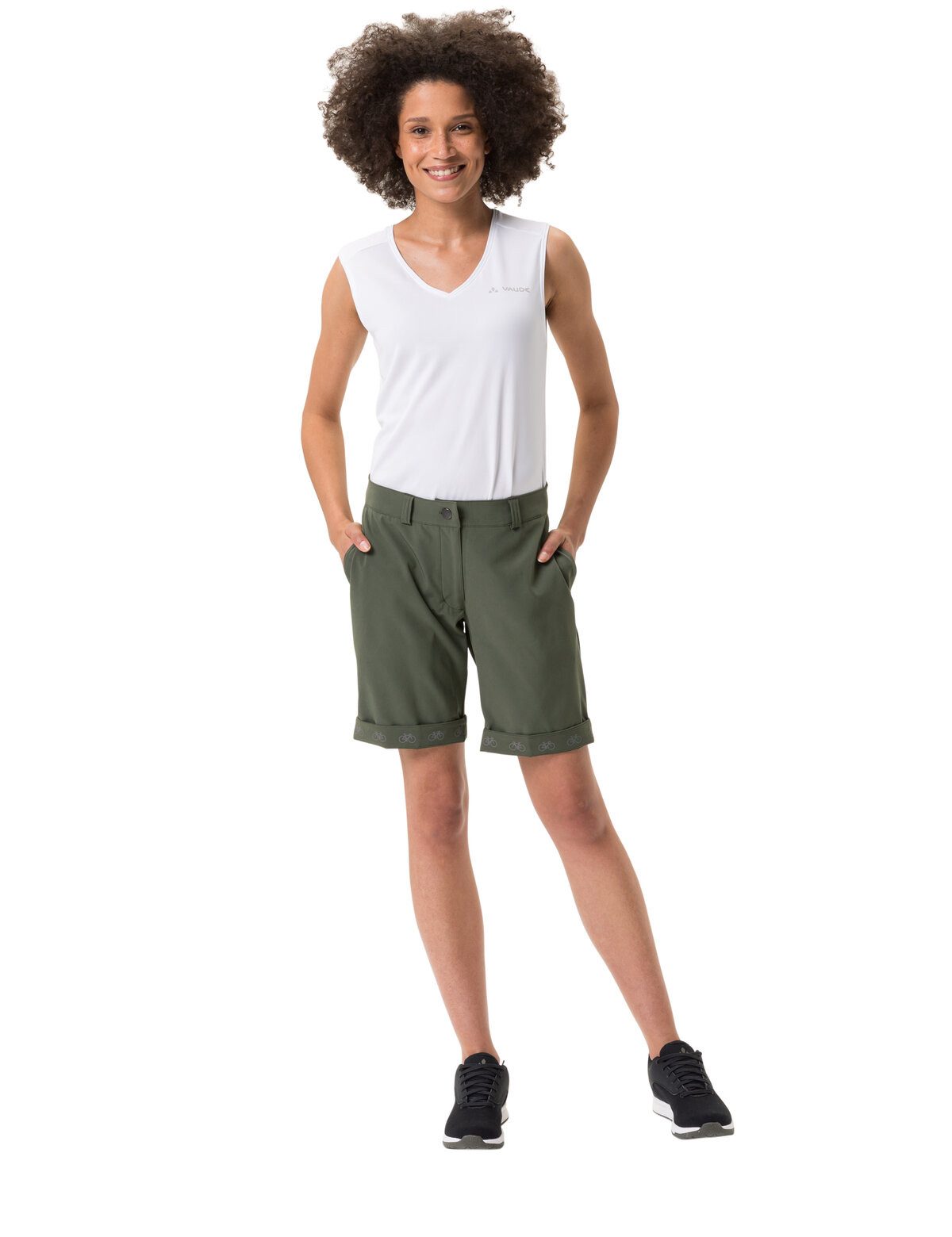VAUDE Fietsbroek WOMEN'S CYCLIST SHORTS reflecterende elementen