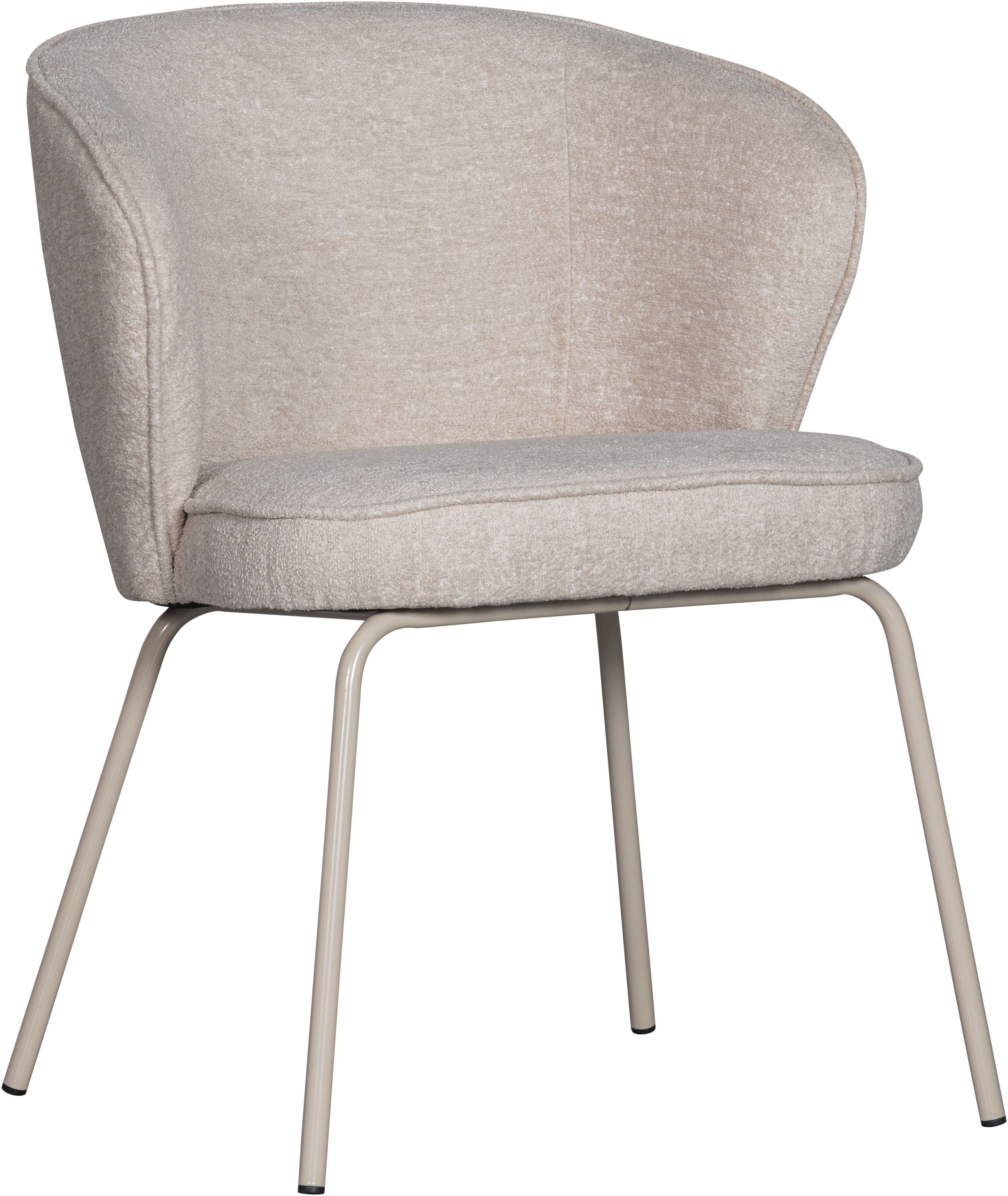 WOOOD Eetkamerstoel ADMITS Gestoffeerde stoel met 4-poots frame, gepolsterd, H 77 cm x B 60 cm (set, 2 stuks)