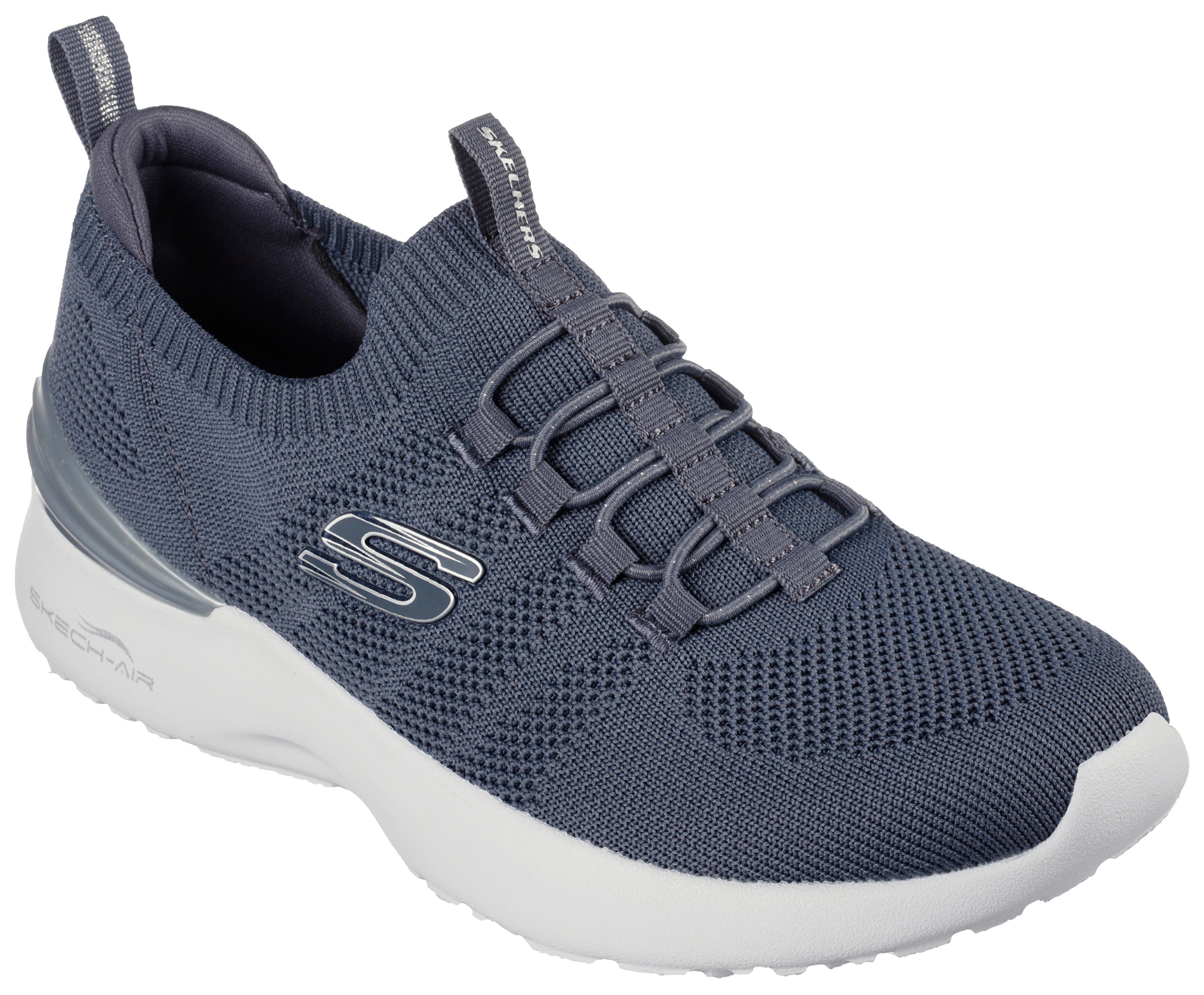 Skechers Slip-on sneakers SKECH-AIR DYNAMIGHT - Instapschoen, slipper, vrijetijdsschoen met elastiek dames lage sneakers maat 35 EU blauw