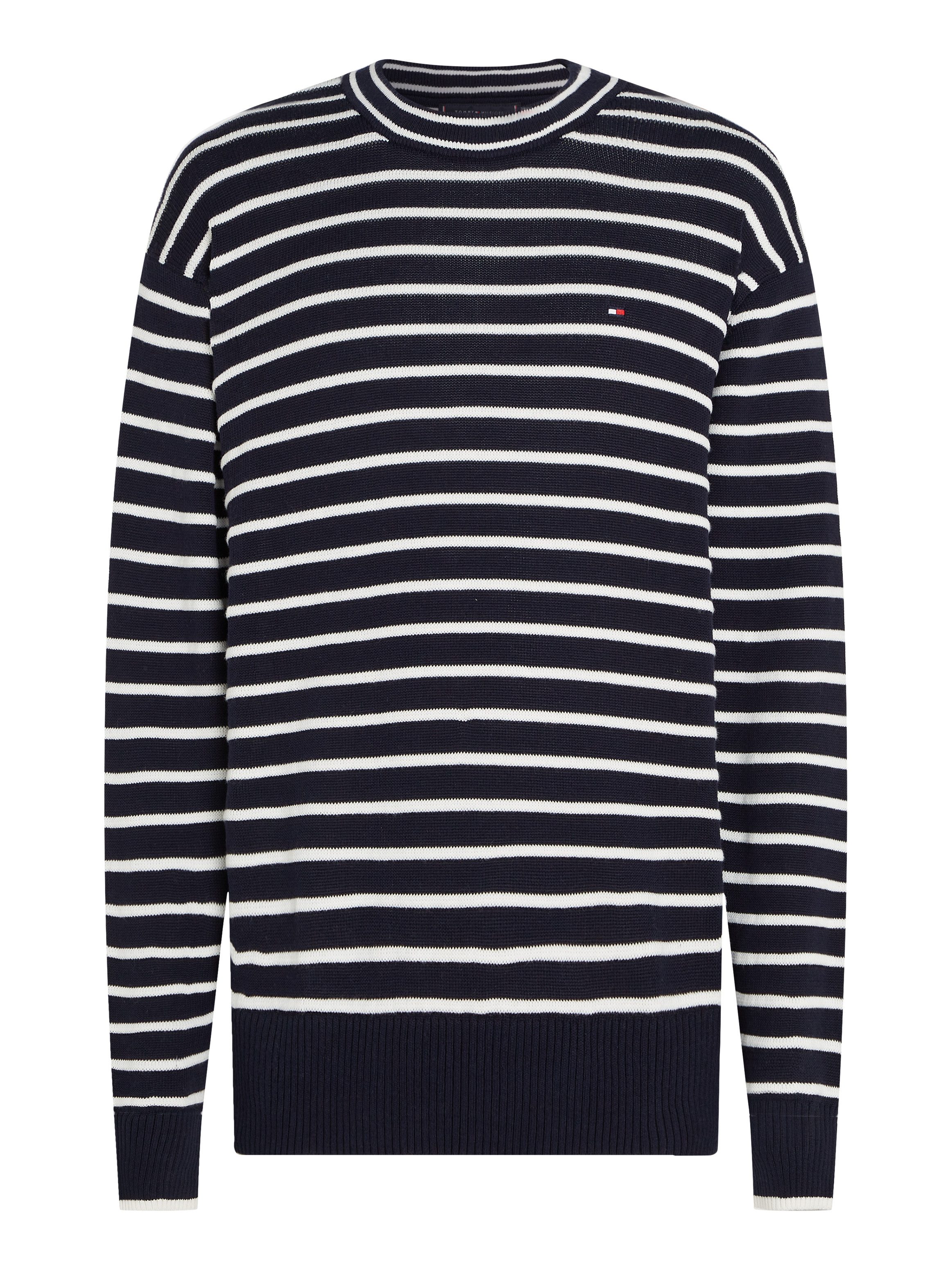 Tommy Hilfiger Gebreide trui BRETON STRUCTURE CREW NECK