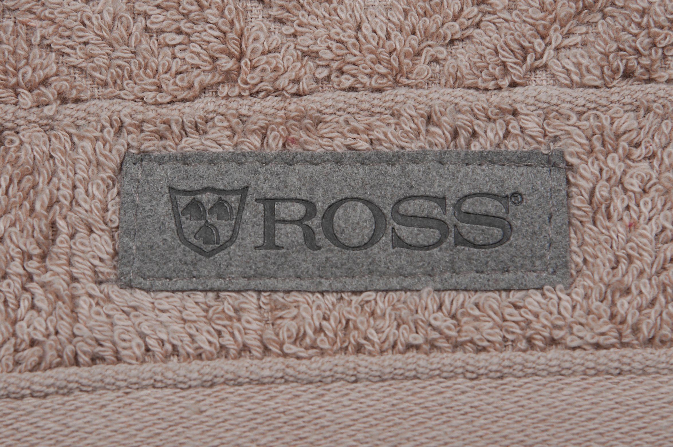 ROSS Gastendoek Smart Uni-rib met velourslabel (6-delig)