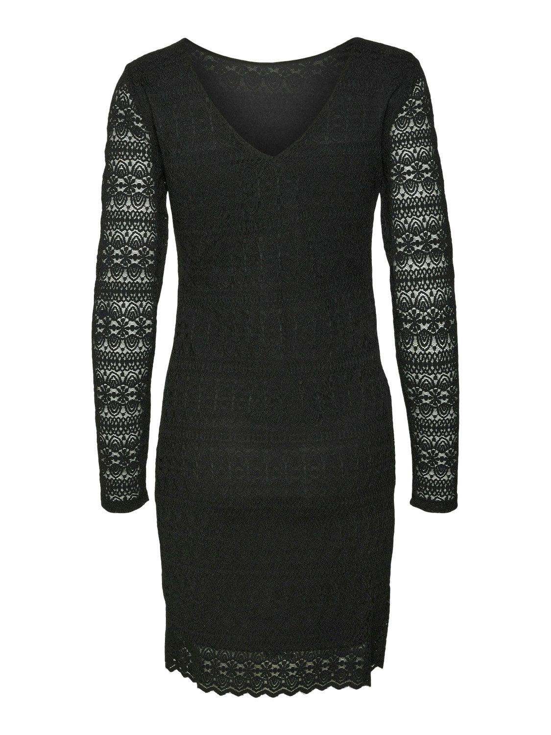 Vero Moda Kanten jurk VMZOE 2-WAY LS SHORT DRESS JRS NOOS