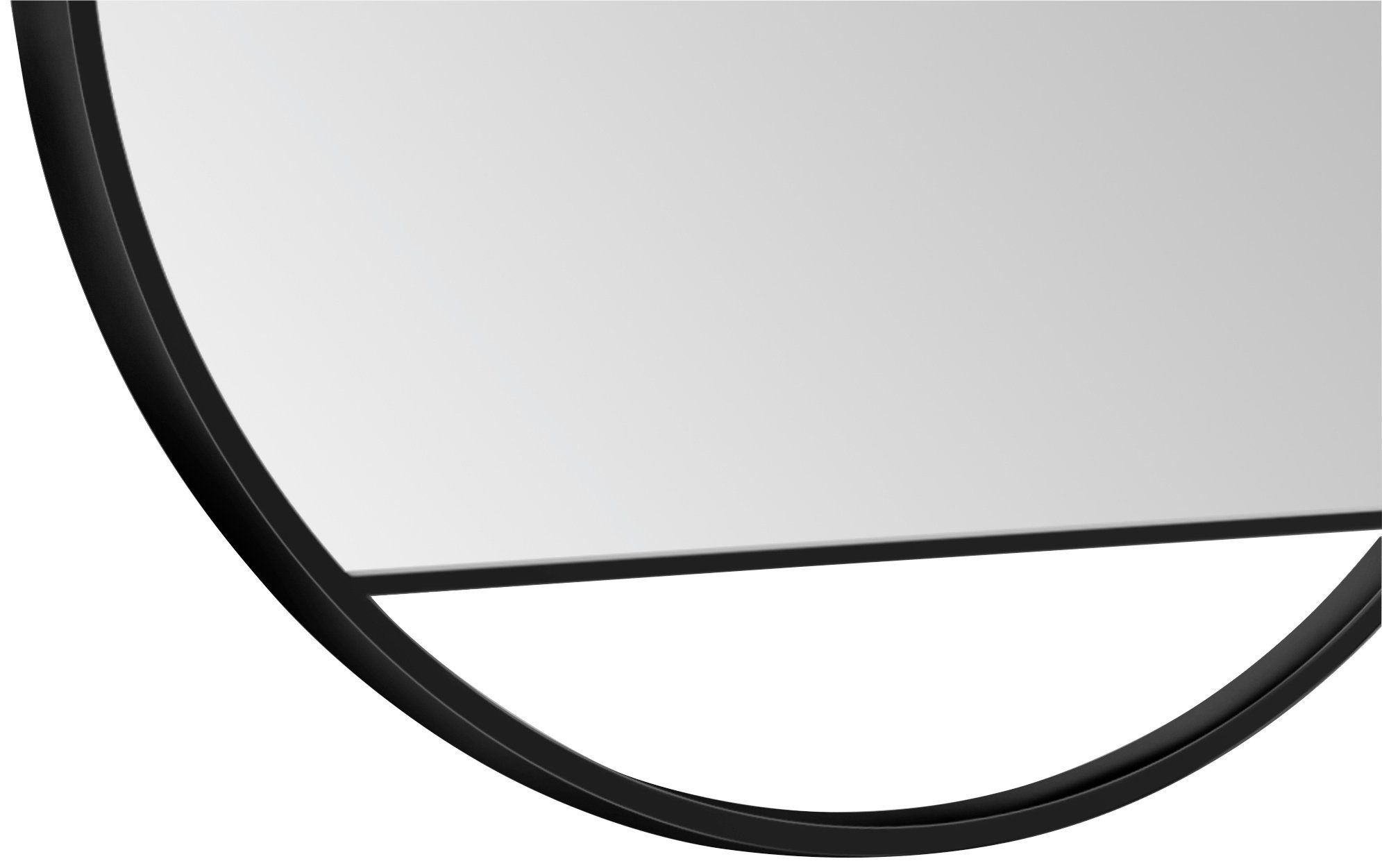 Talos Wandspiegel decoratieve ronde spiegel met aluminiumframe, ø 80 cm