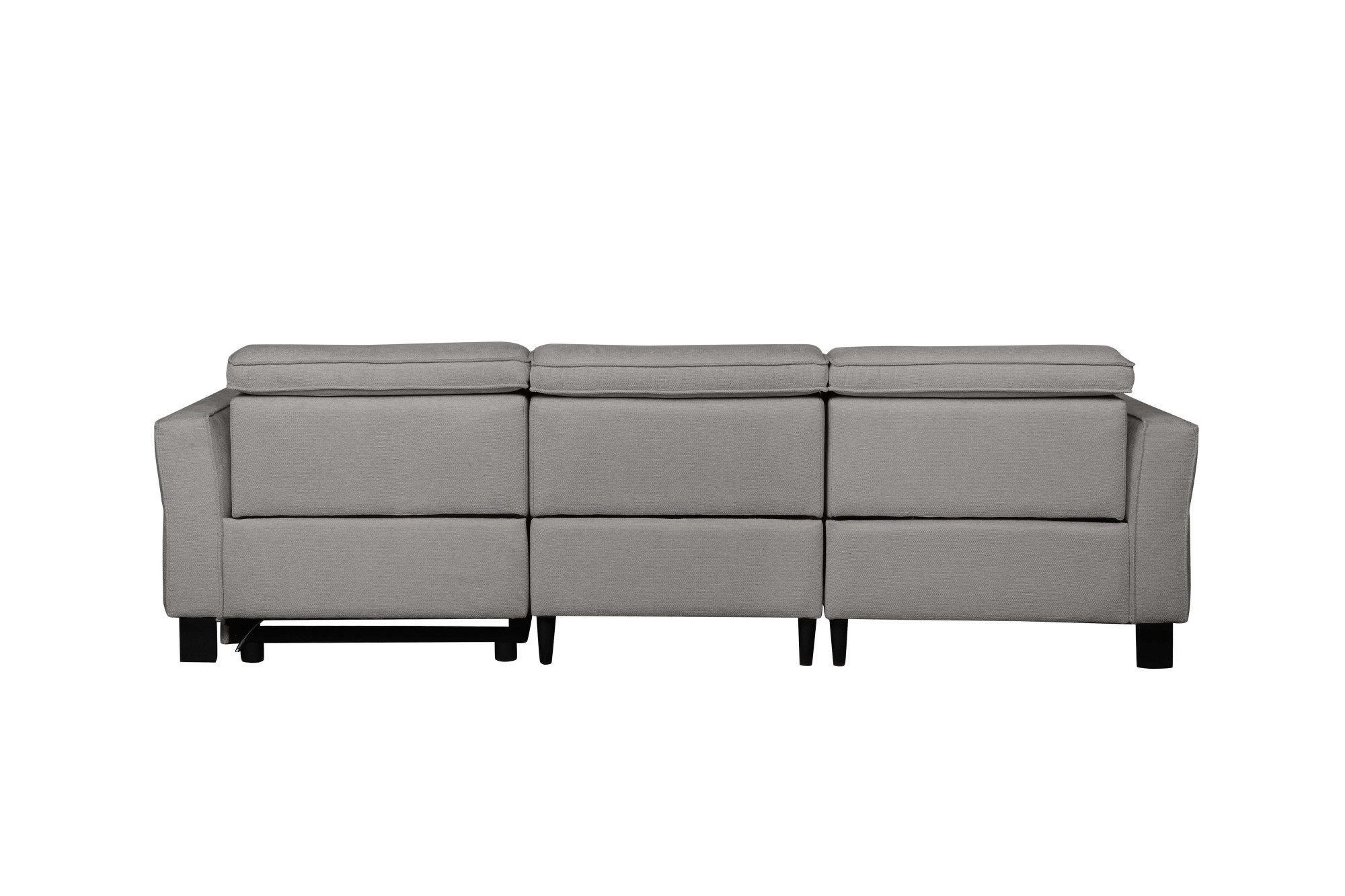 Places of Style Hoekbank Carpari, L-vorm, 263 cm, handmatige of elektrische relaxfunctie