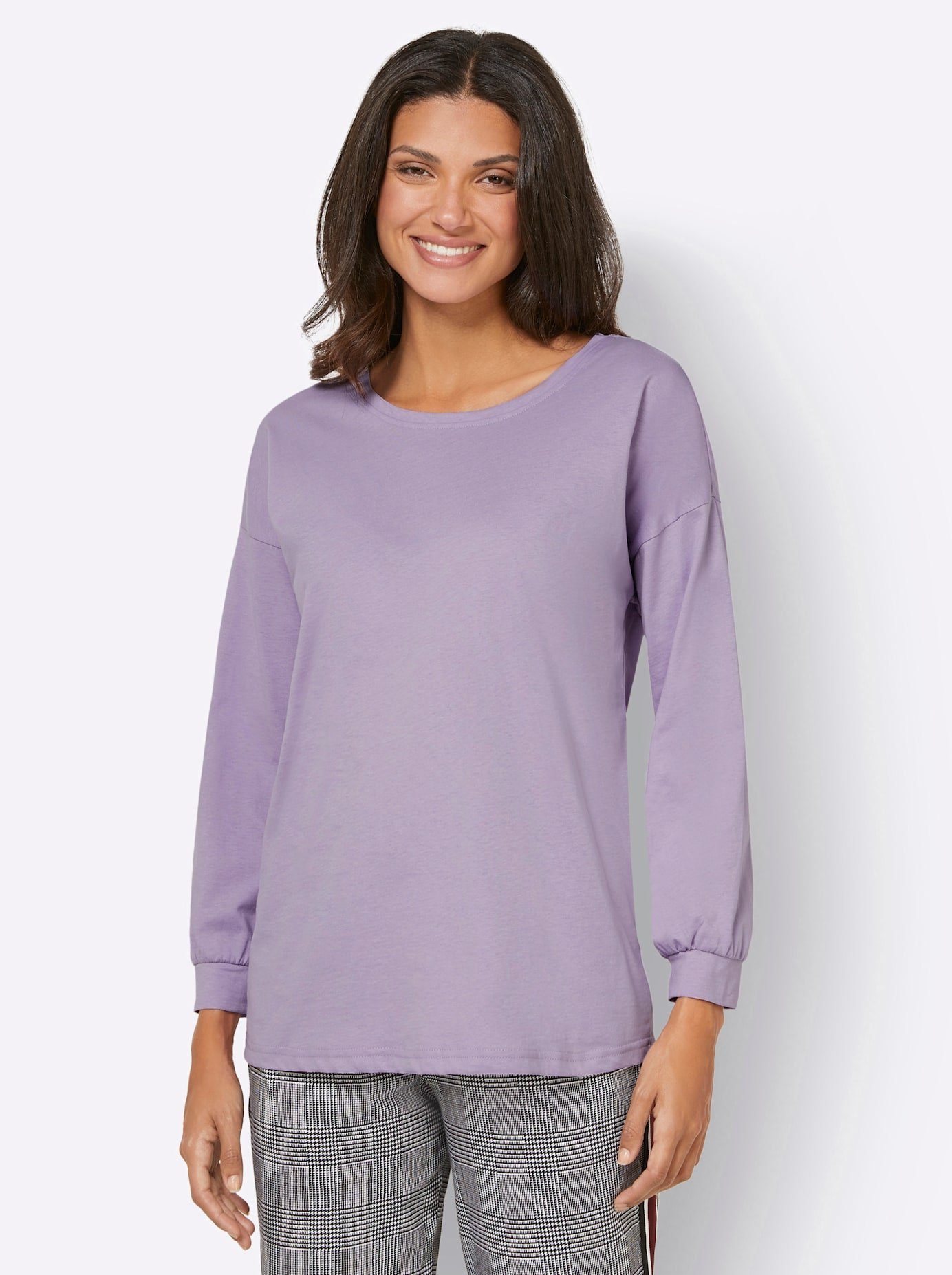Shirt met ronde hals Vrijetijdsshirt (1-delig)
