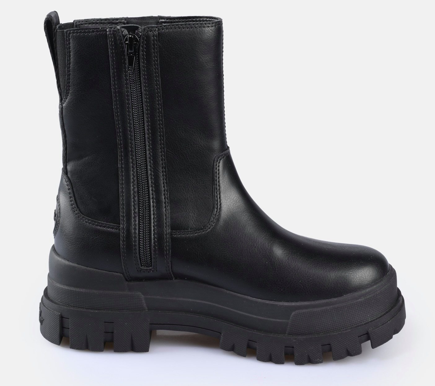 Buffalo Bikerboots Aspha Bootie Zip Plateauzolen, enkellaarsjes met memory foam binnenzool