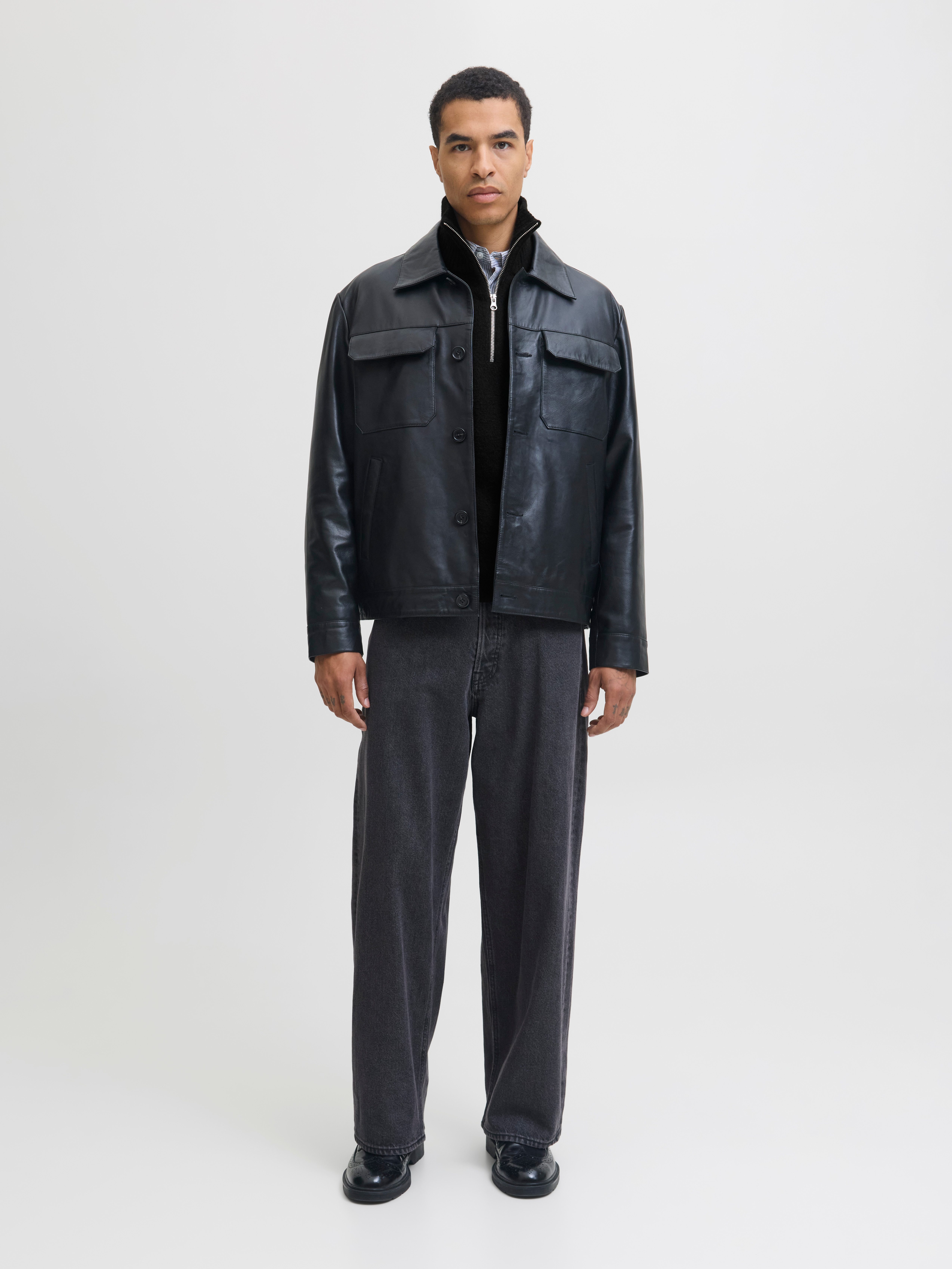 Jack & Jones Schipperstrui JJESOHO OLLIE KNIT HALF ZIP SN