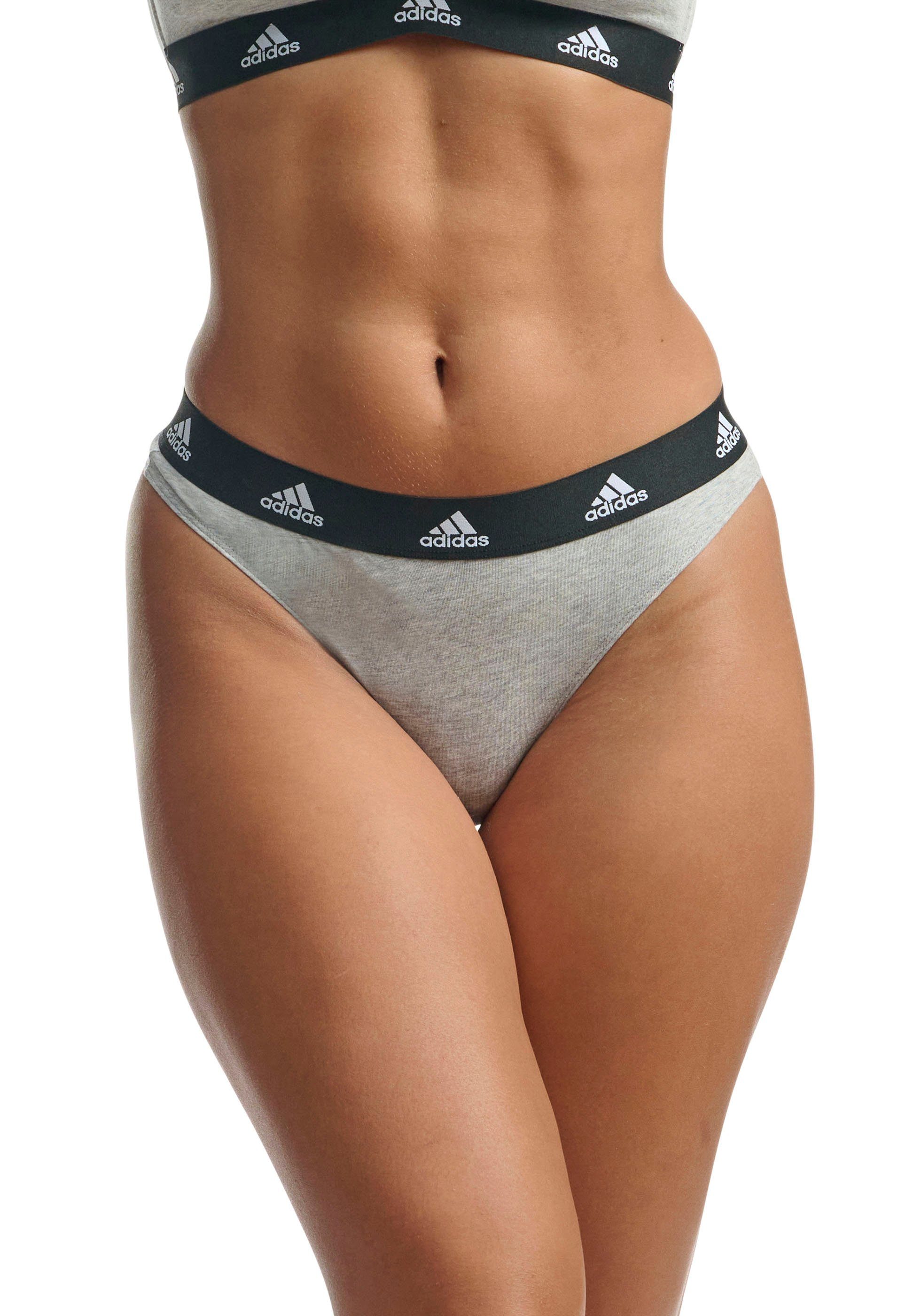 adidas Sportswear Tanga Sport Active Comfort Cotton met real cool cotton-technologie (Set van 3)