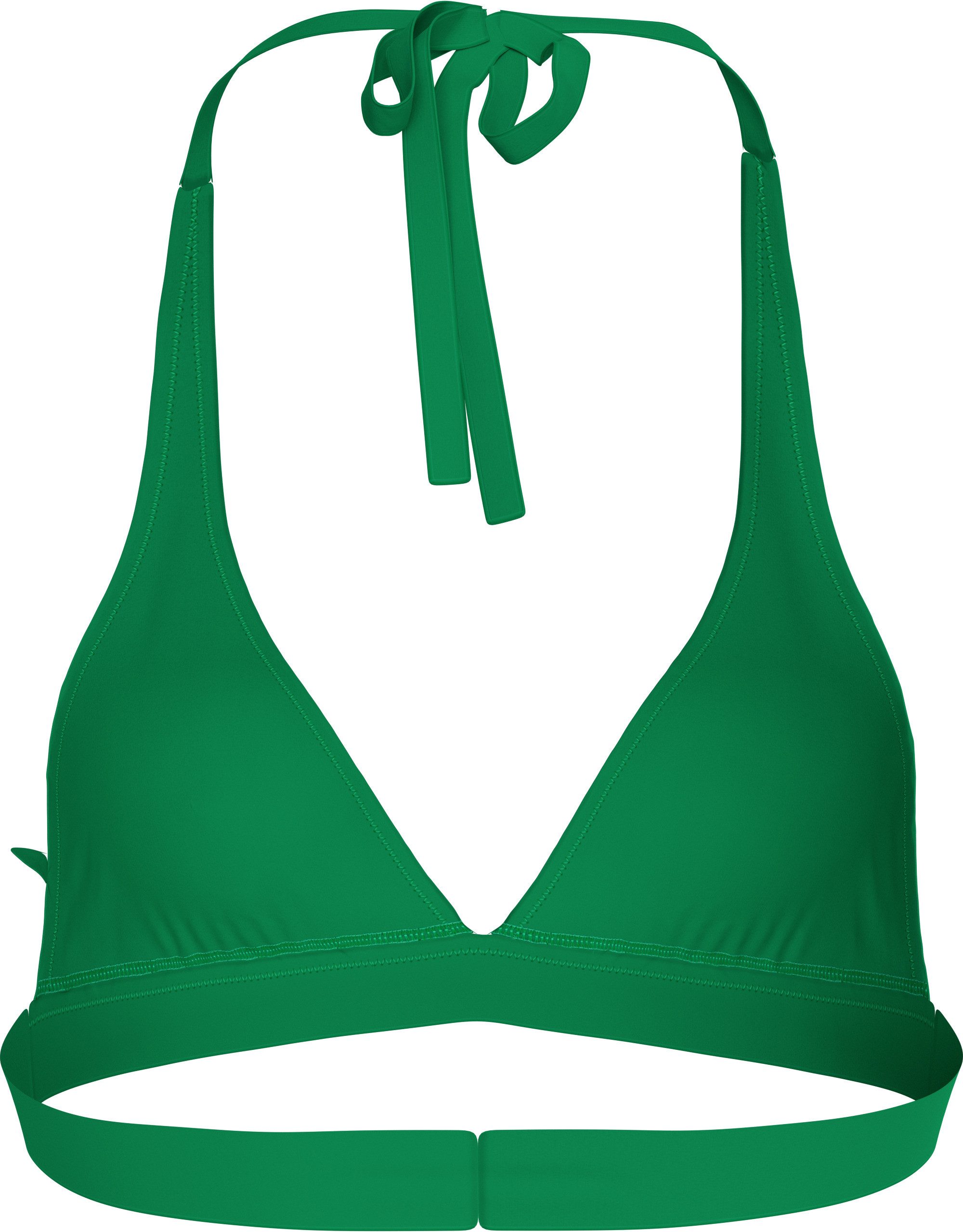 Tommy Hilfiger Swimwear Triangel-bikinitop HALTER RP met logo-opdruk, met druksluiting