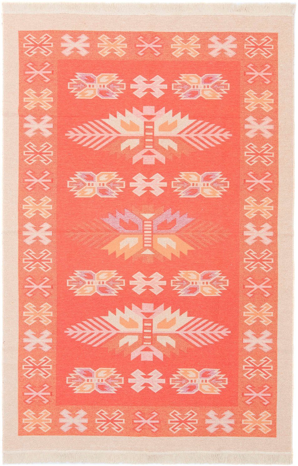 morgenland Wollen kleed Kelim tapijt - Trendy "Gizeh" loper