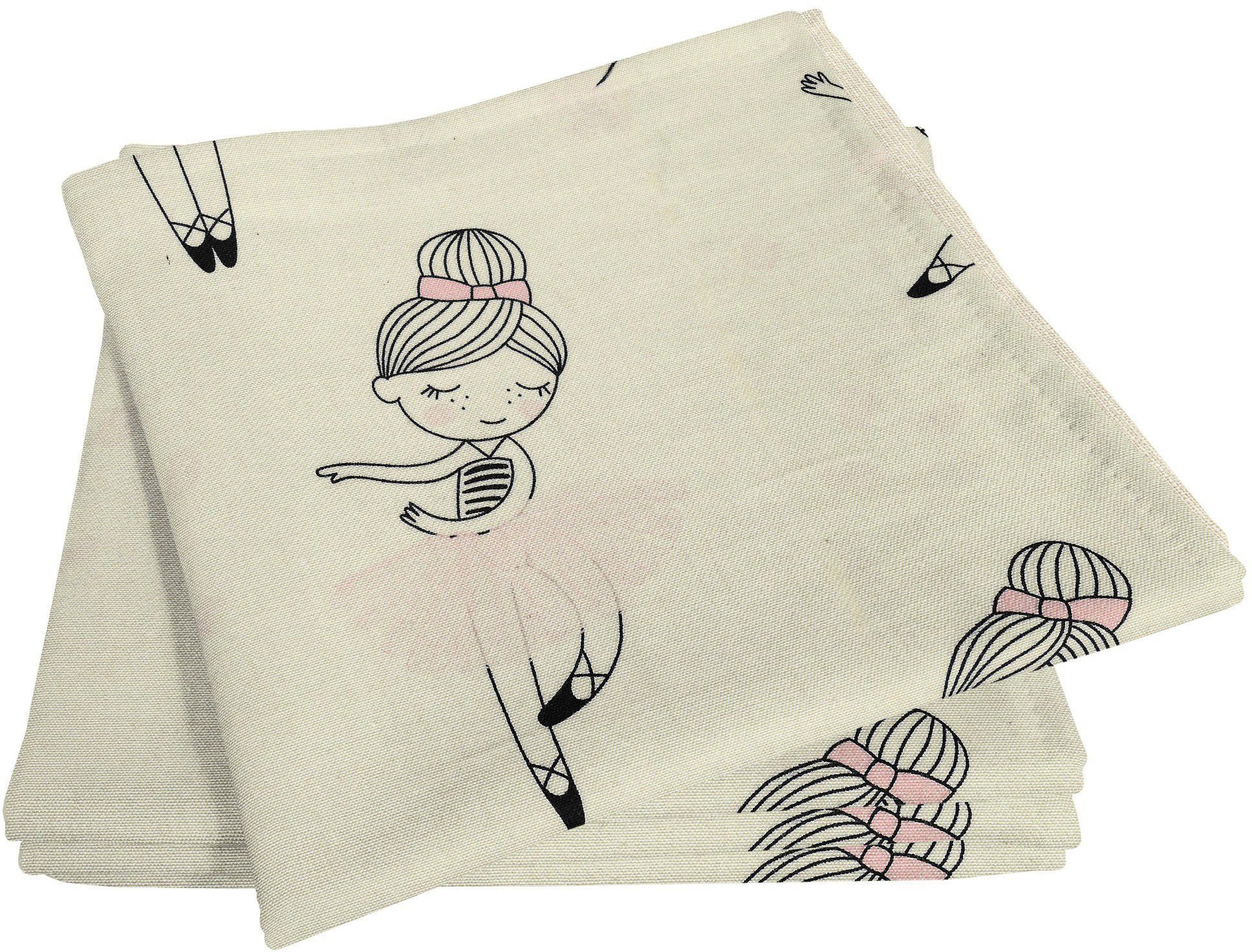 Adam Stoffen servet Ballerina's GOTS organic, gecertificeerd door CERES 0242 voor kinderen (4 stuks)