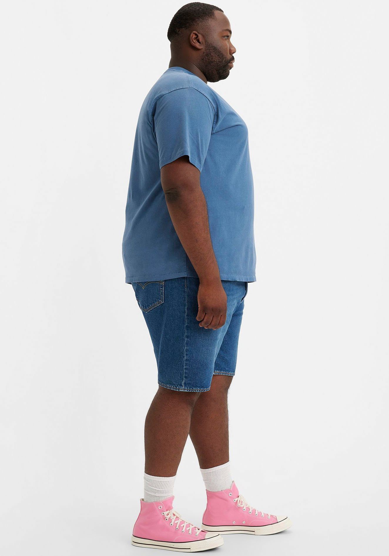 Levi's® Plus Jeansbermuda 501 HEMMED SHORTS met stretchaandeel