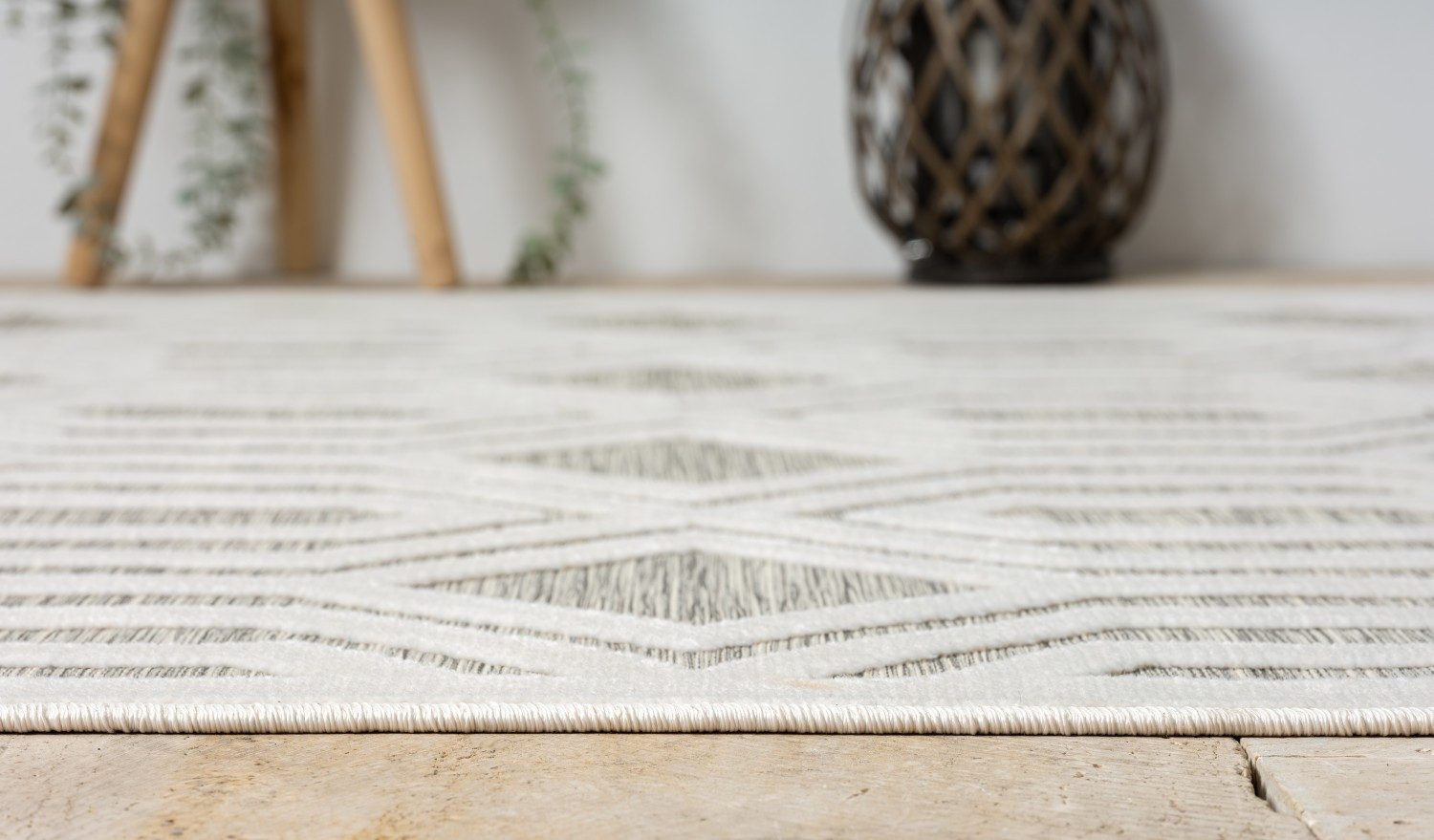 Myflair Möbel & Accessoires Vloerkleed Haven voorraadopruiming Ruitenmotief, hoog-laag effect, geschikt voor buiten, balkon, terras