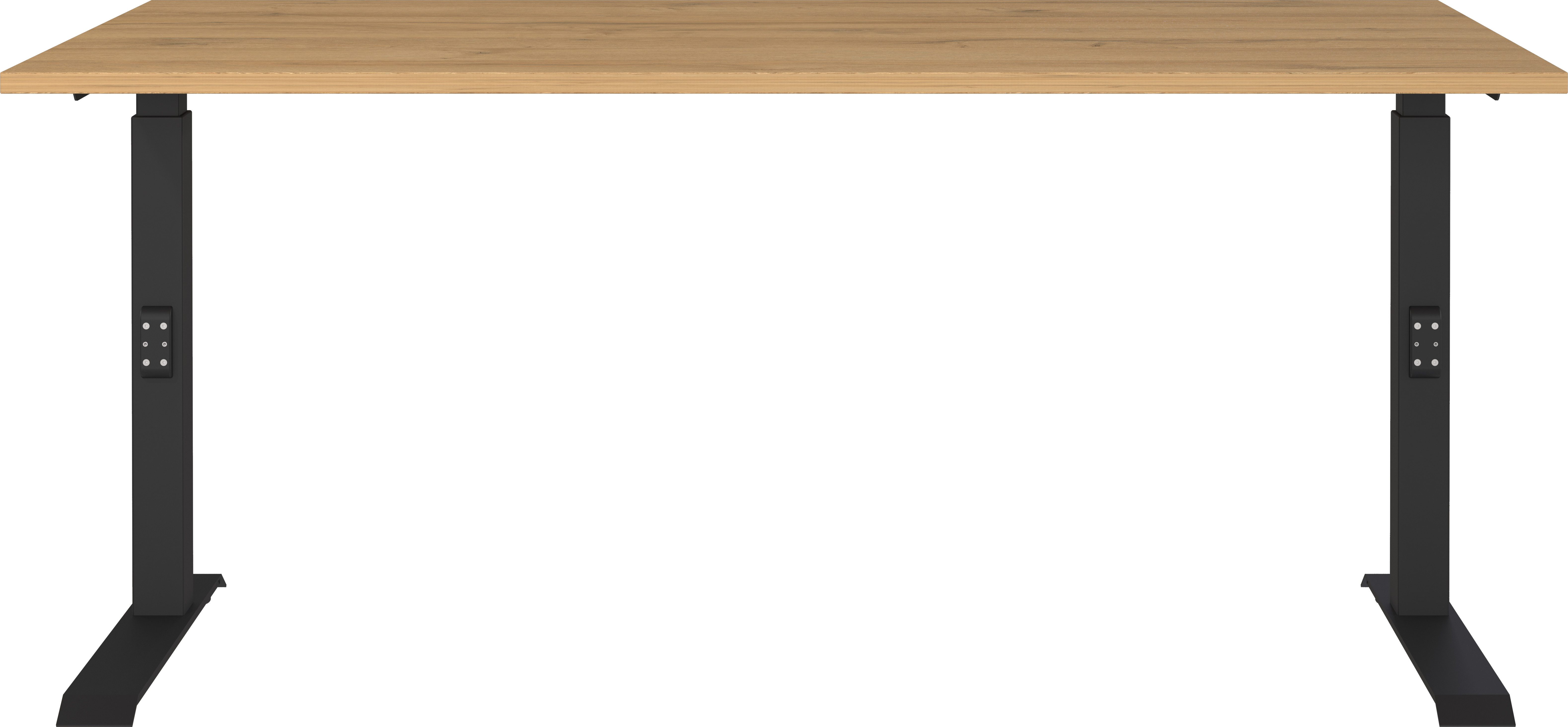 GERMANIA Bureau GW-Agenda hoogte verstelbaar van 68-91 cm, beschikbaar in verschillende breedtes bureaus maat 160 cm x 68 cm - 91 cm x 80 cm bruin