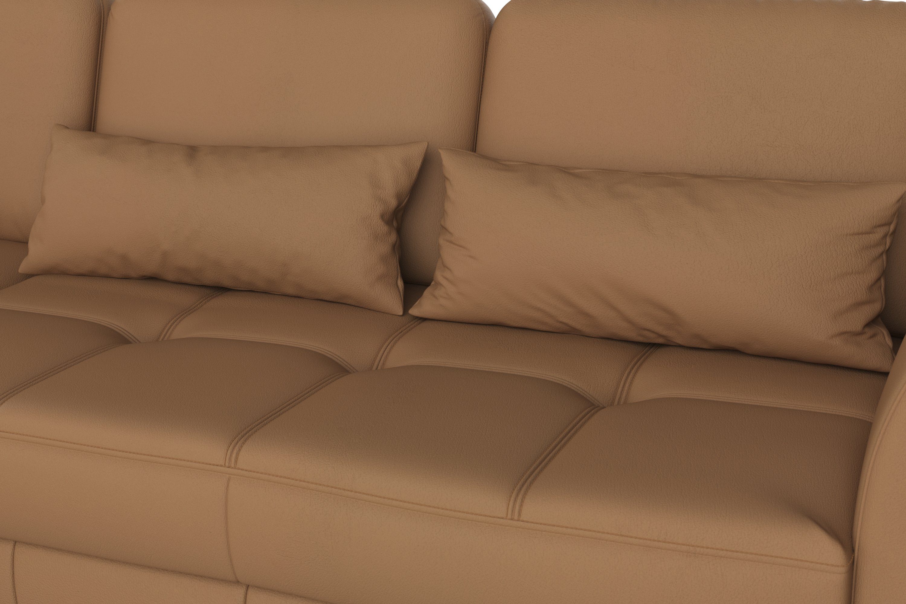 sit&more Hoekbank Bendigo L-vorm inclusief zitdiepteverstelling, bodemvrijheid 15 cm, 2 pootkleuren