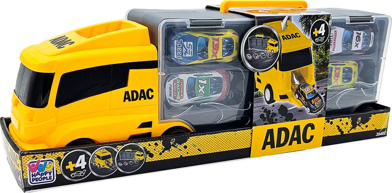 Happy People Speelgoed vrachtwagen ADAC Autotransporter Koffer