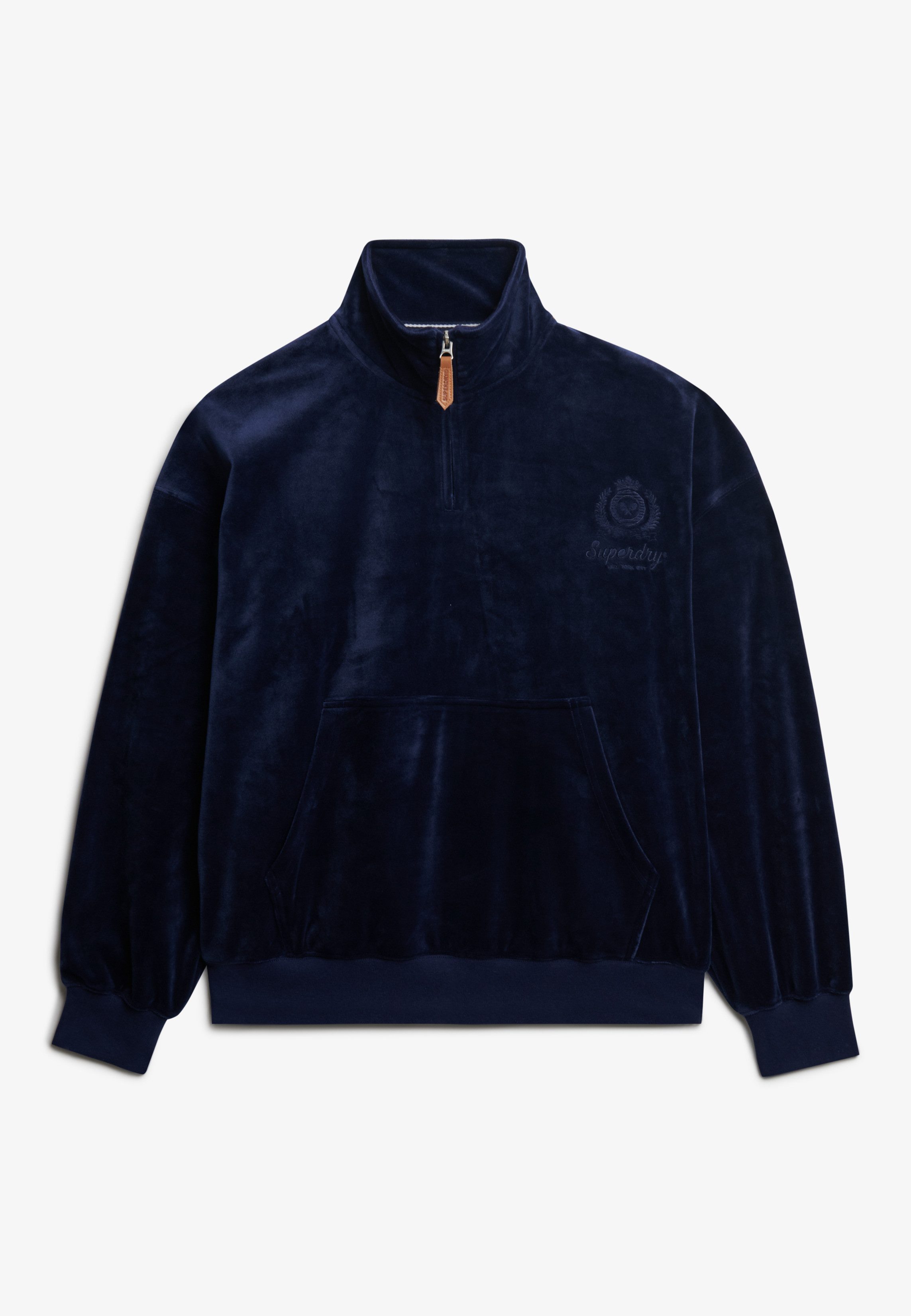 Superdry Sweatshirt COUNTRY CLUB VELOUR 1/4 ZIP