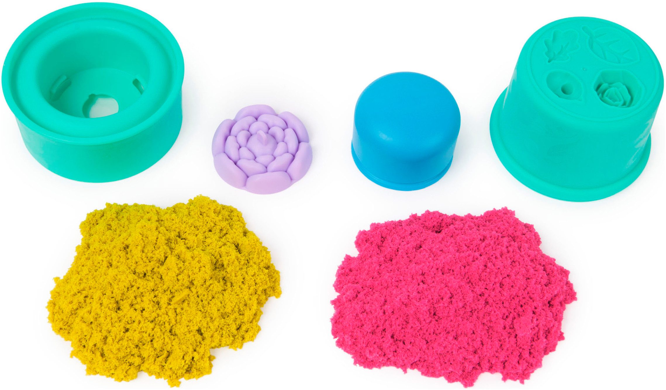 Spin Master Knutselset Kinetic Sand - Squish Blumen Set